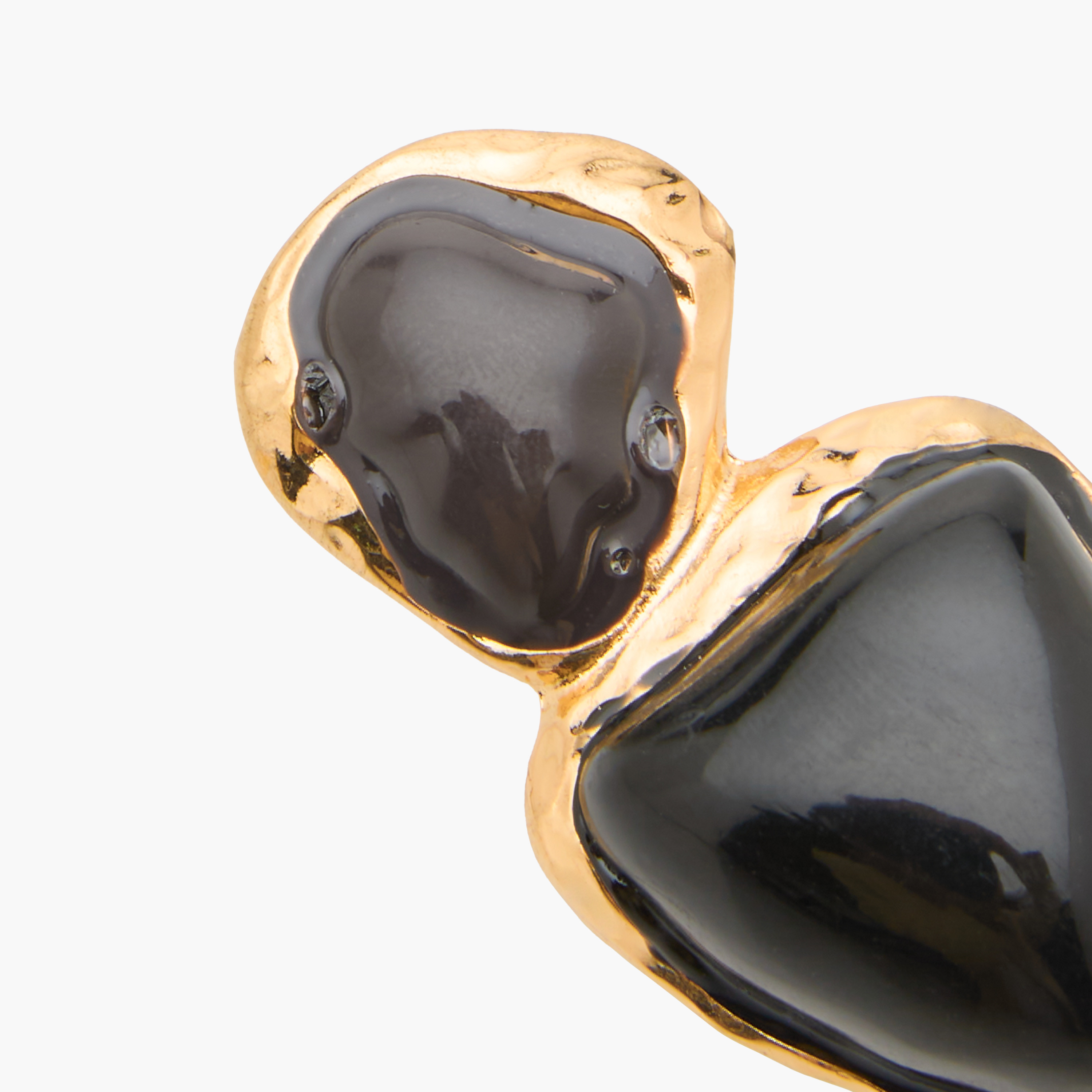 Metallic Sculpted Drop Earrings with Pushback Closure-women-watchesandjewellery-jewellery-earrings-image-4