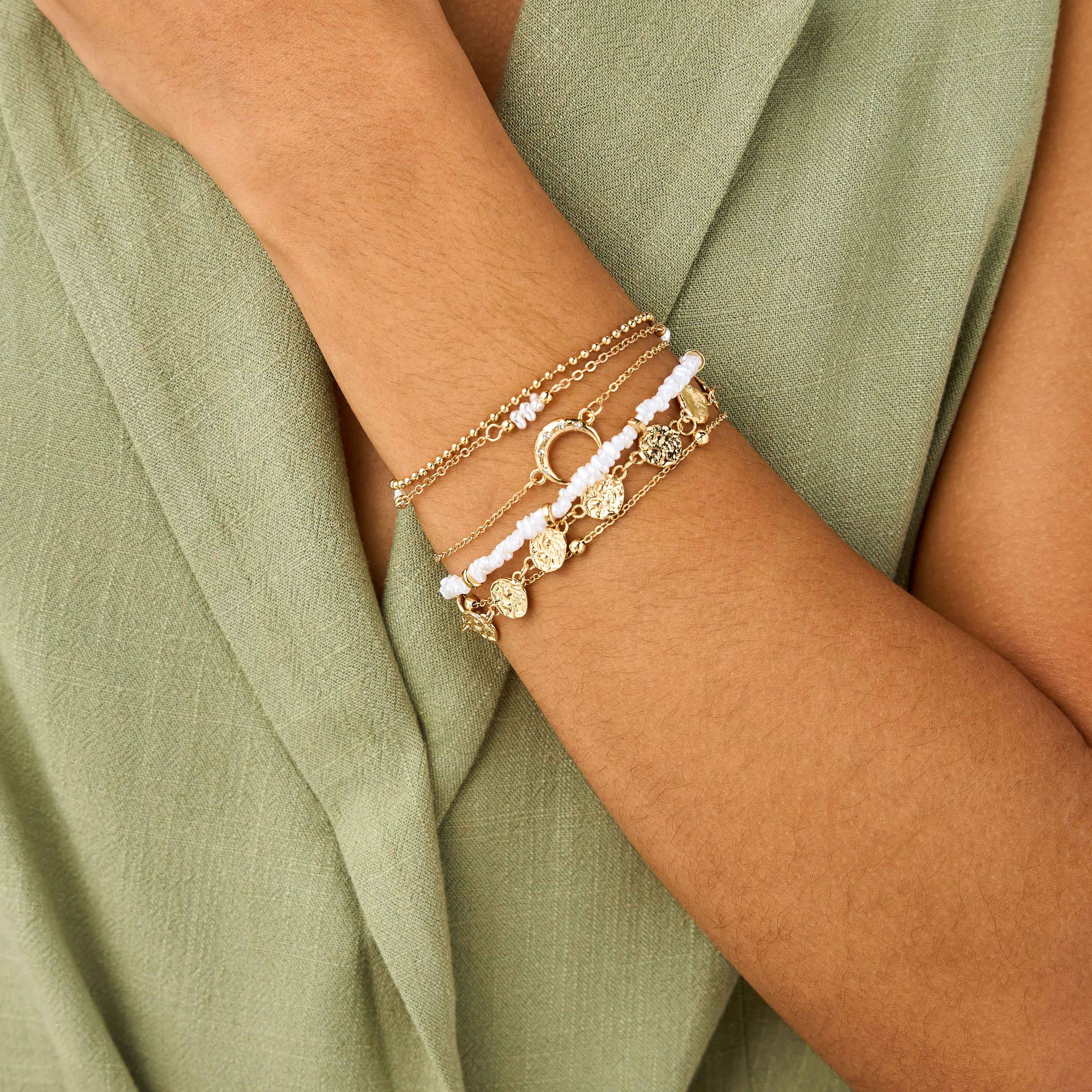 Pack of 6 Gold Plated Bracelet-women-watchesandjewellery-jewellery-banglesandbracelets-image-2