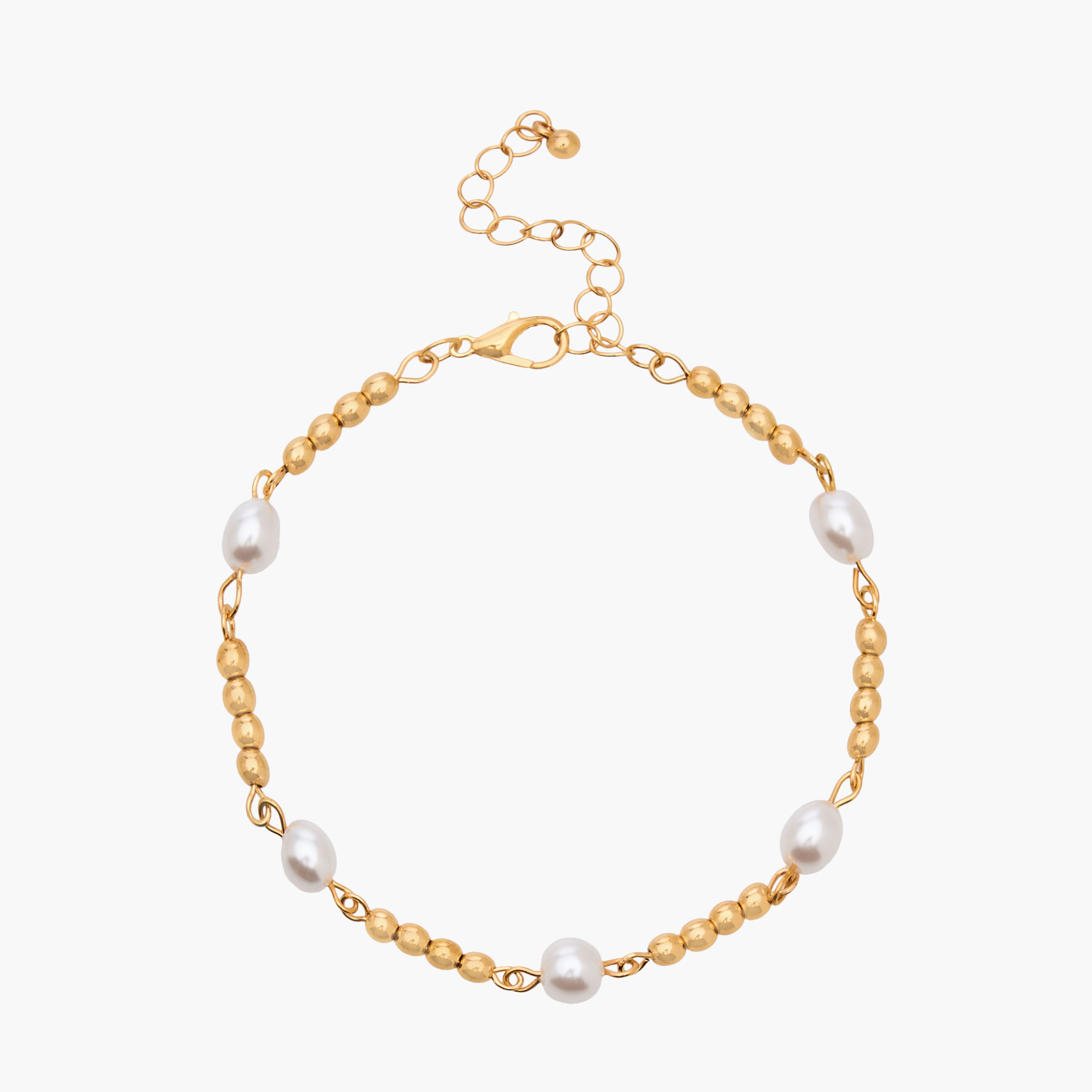 طقم من 5 سوار سلسلة معدني-women-watchesandjewellery-jewellery-banglesandbracelets-image-10