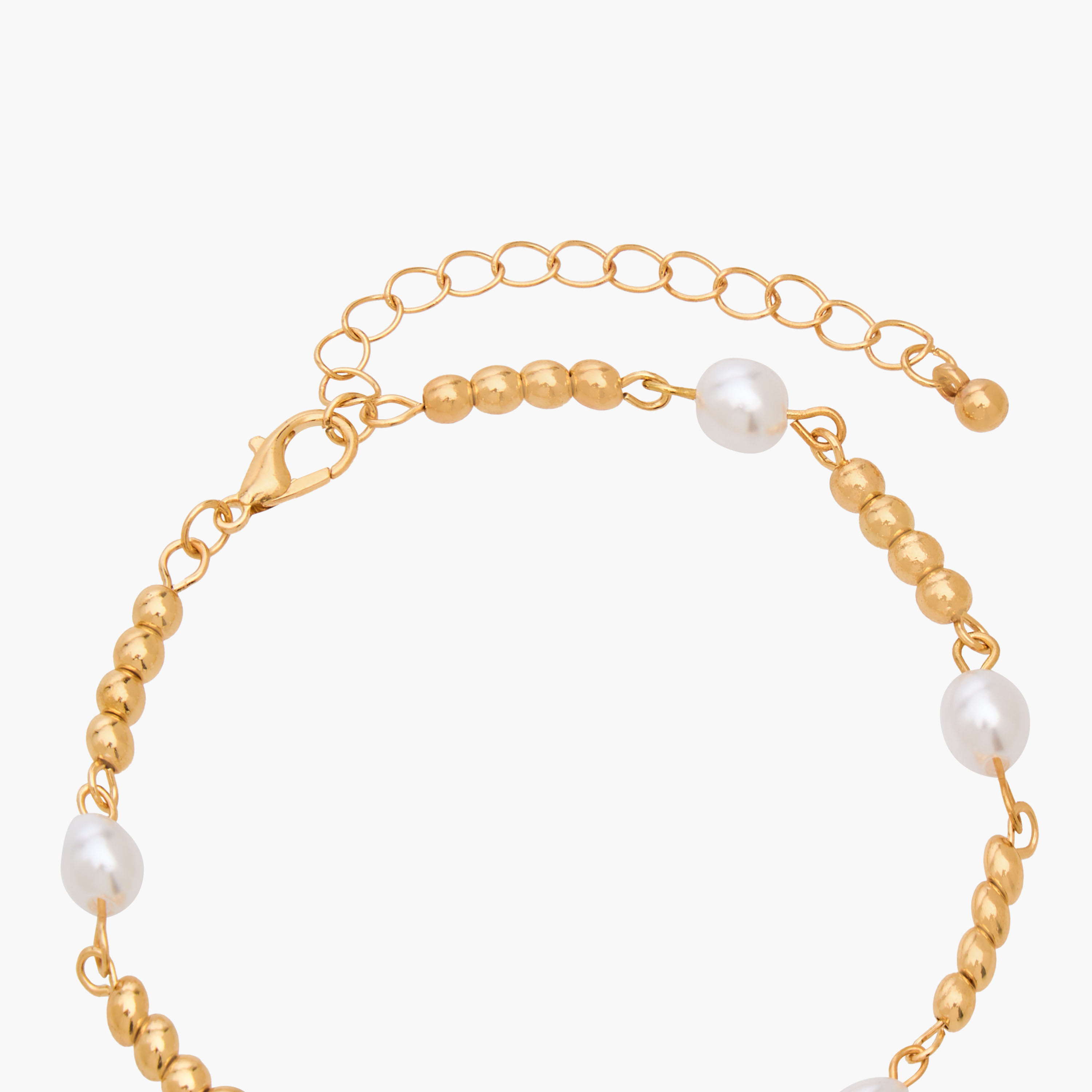 طقم من 5 سوار سلسلة معدني-women-watchesandjewellery-jewellery-banglesandbracelets-image-14