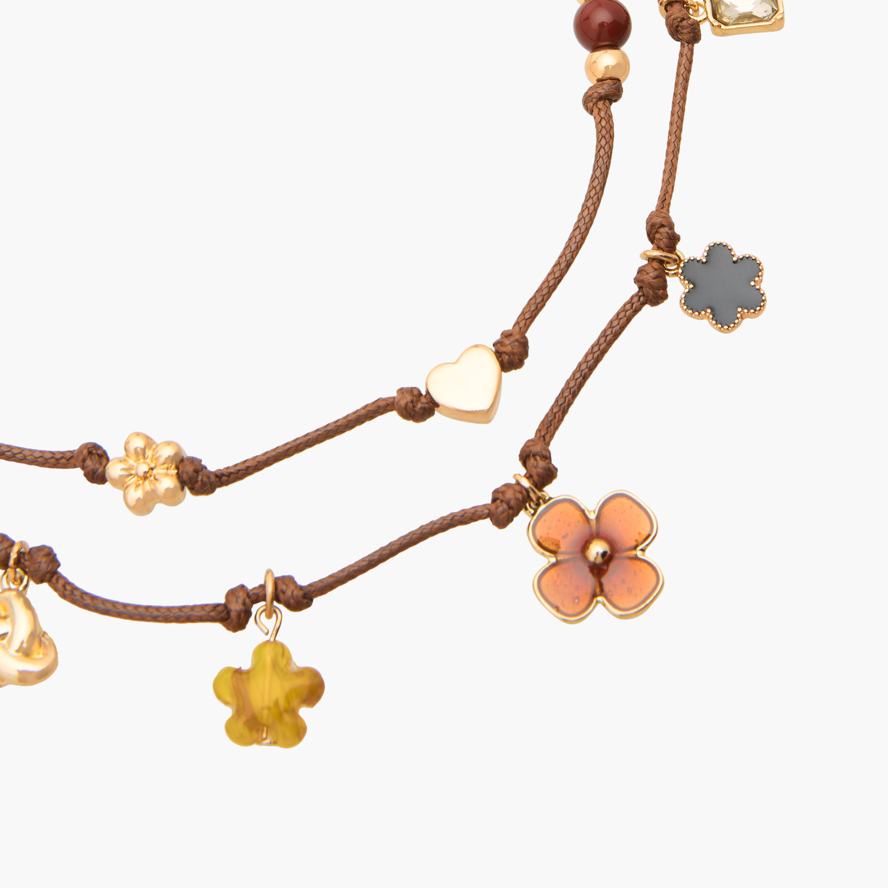 قلادة معدنية طبقات بتفاصيل تعليقة-women-watchesandjewellery-jewellery-necklacesandpendants-image-3