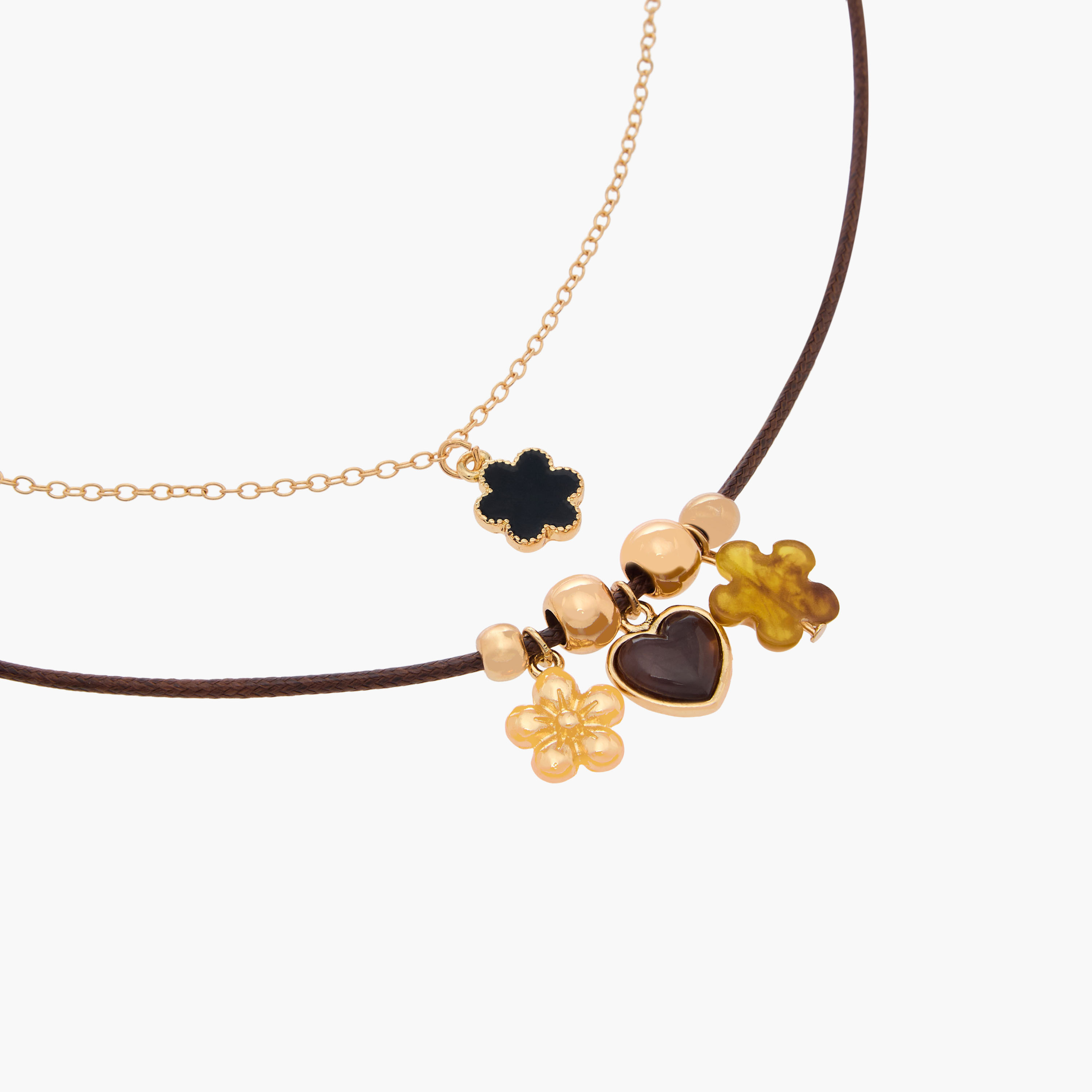 Metallic Pendant Layered Necklace-women-watchesandjewellery-jewellery-necklacesandpendants-image-3