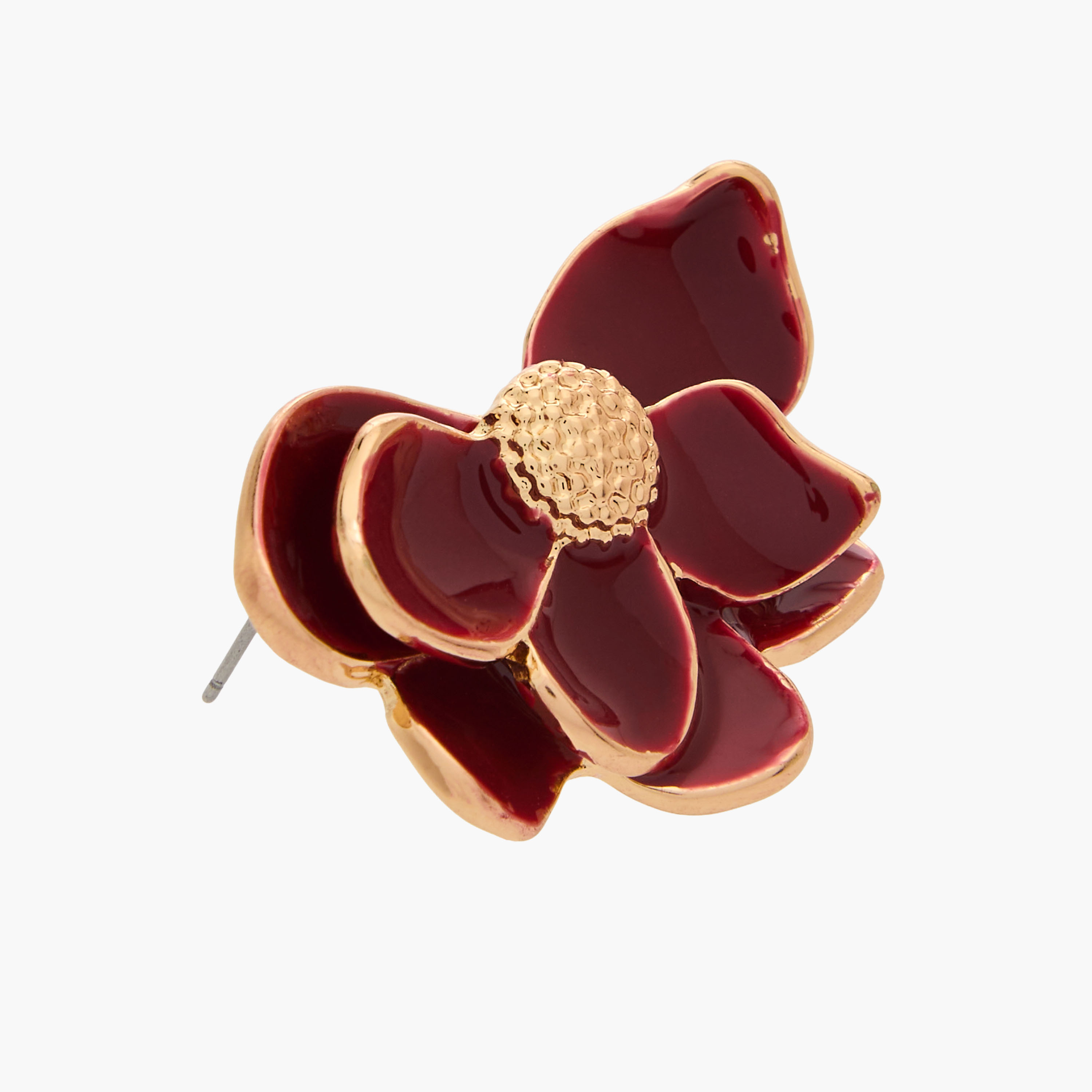 Floral Resin Stud Earrings with Pushback Closure-women-watchesandjewellery-jewellery-earrings-image-5