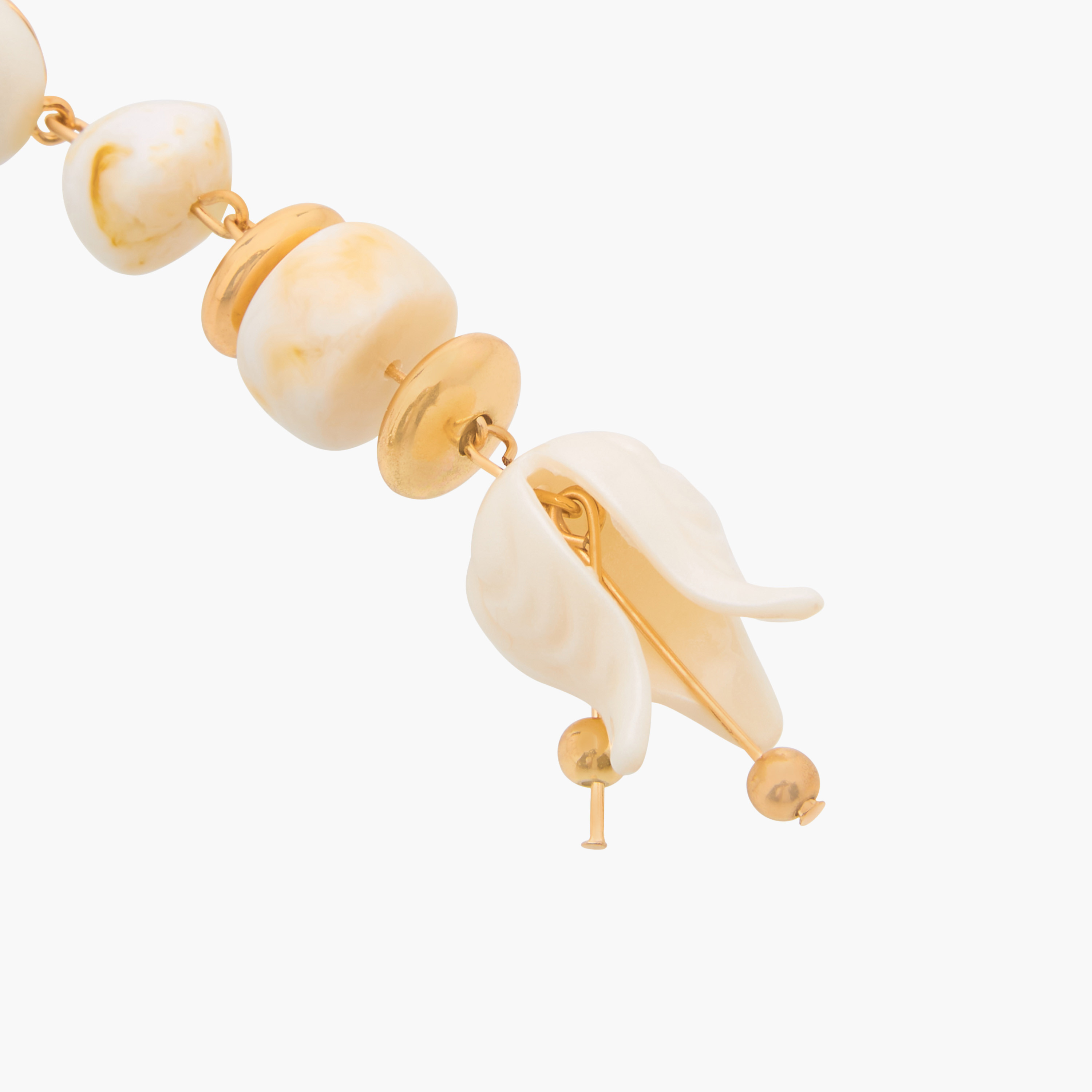 Metallic Resin Drop Earrings with Pushback Closure-women-watchesandjewellery-jewellery-earrings-image-4