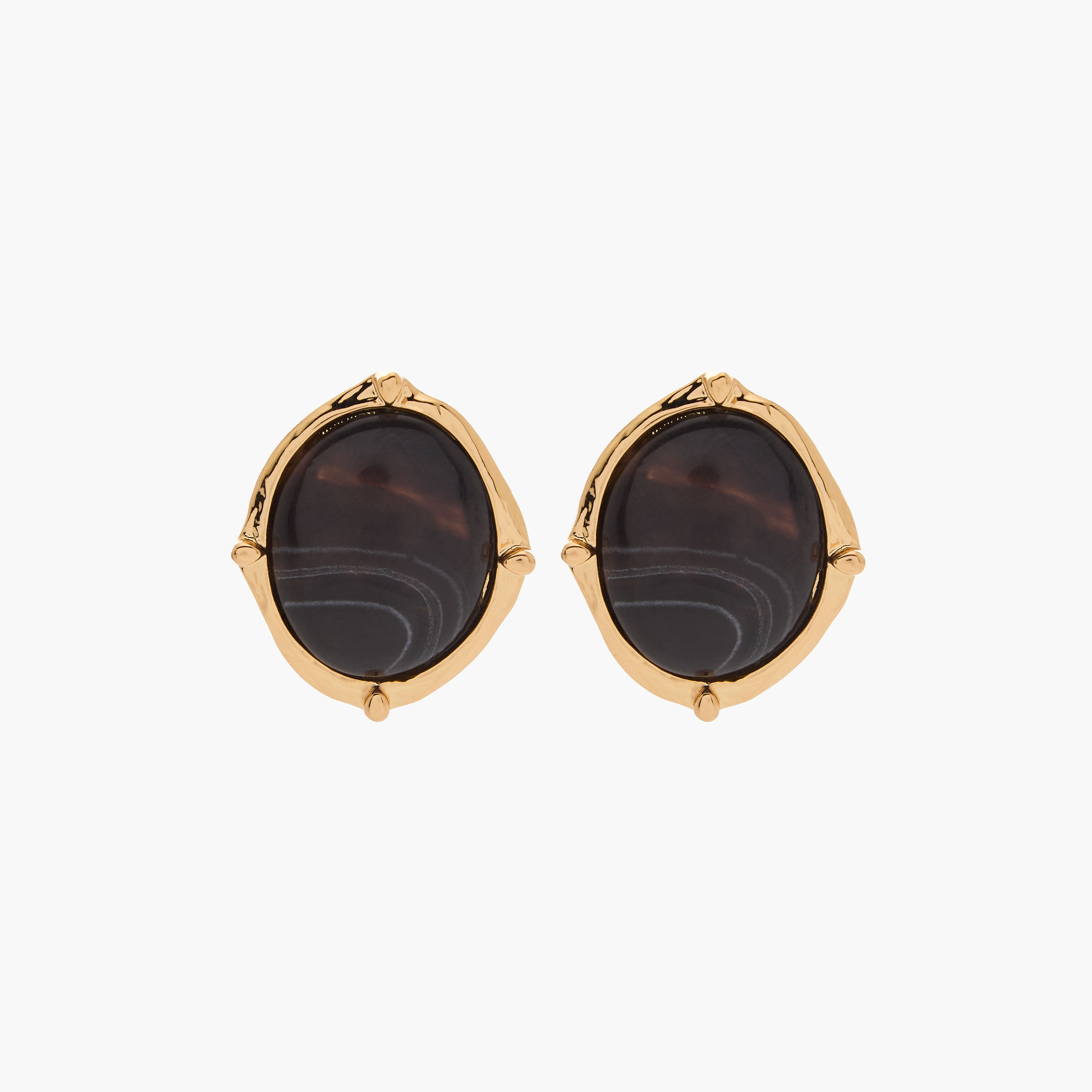 Metallic Embellished Stud Earrings with Pushback Closure-women-watchesandjewellery-jewellery-earrings-image-1