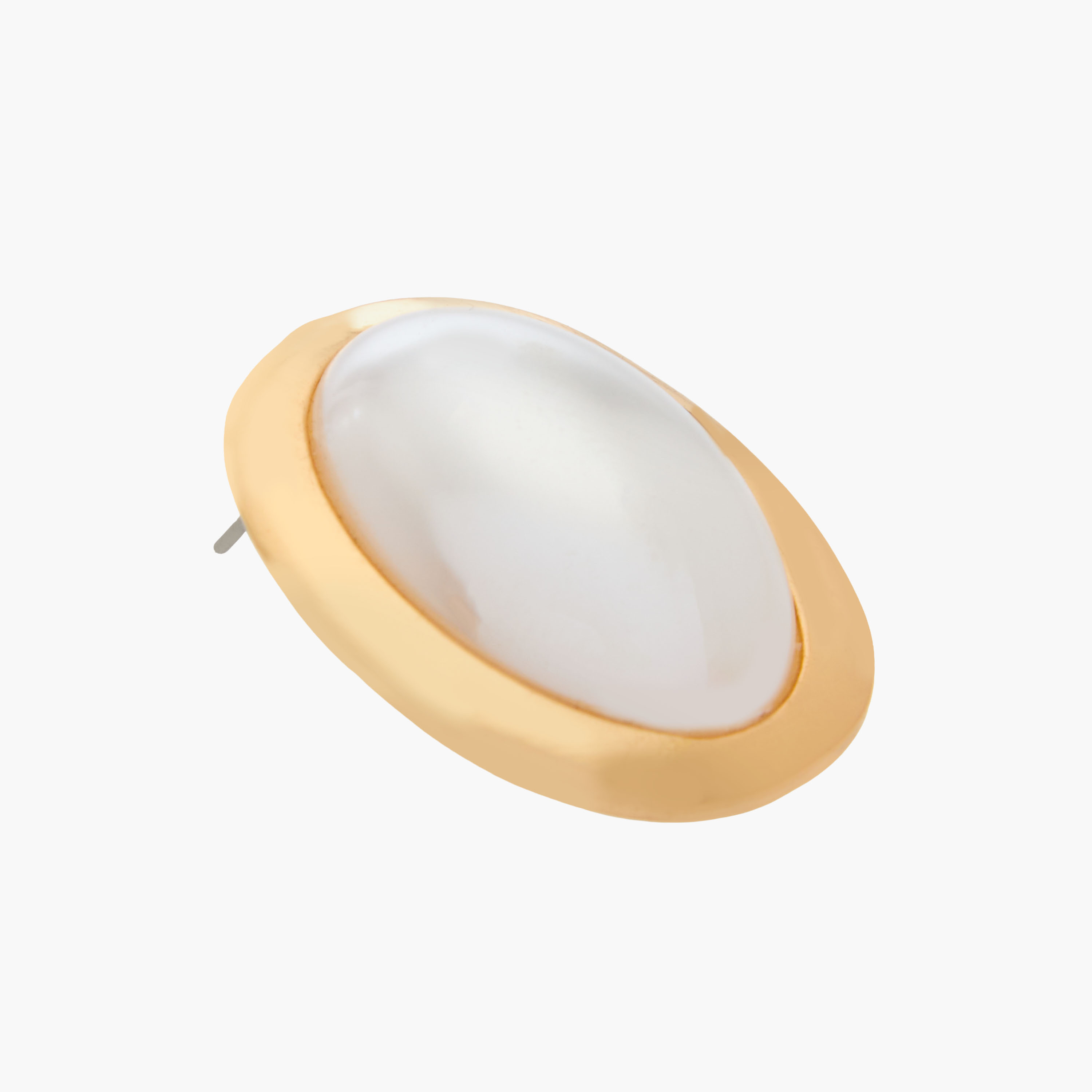 Gold Tone Pearl Embellished Stud Earrings with Pushback Closure-women-watchesandjewellery-jewellery-earrings-image-5