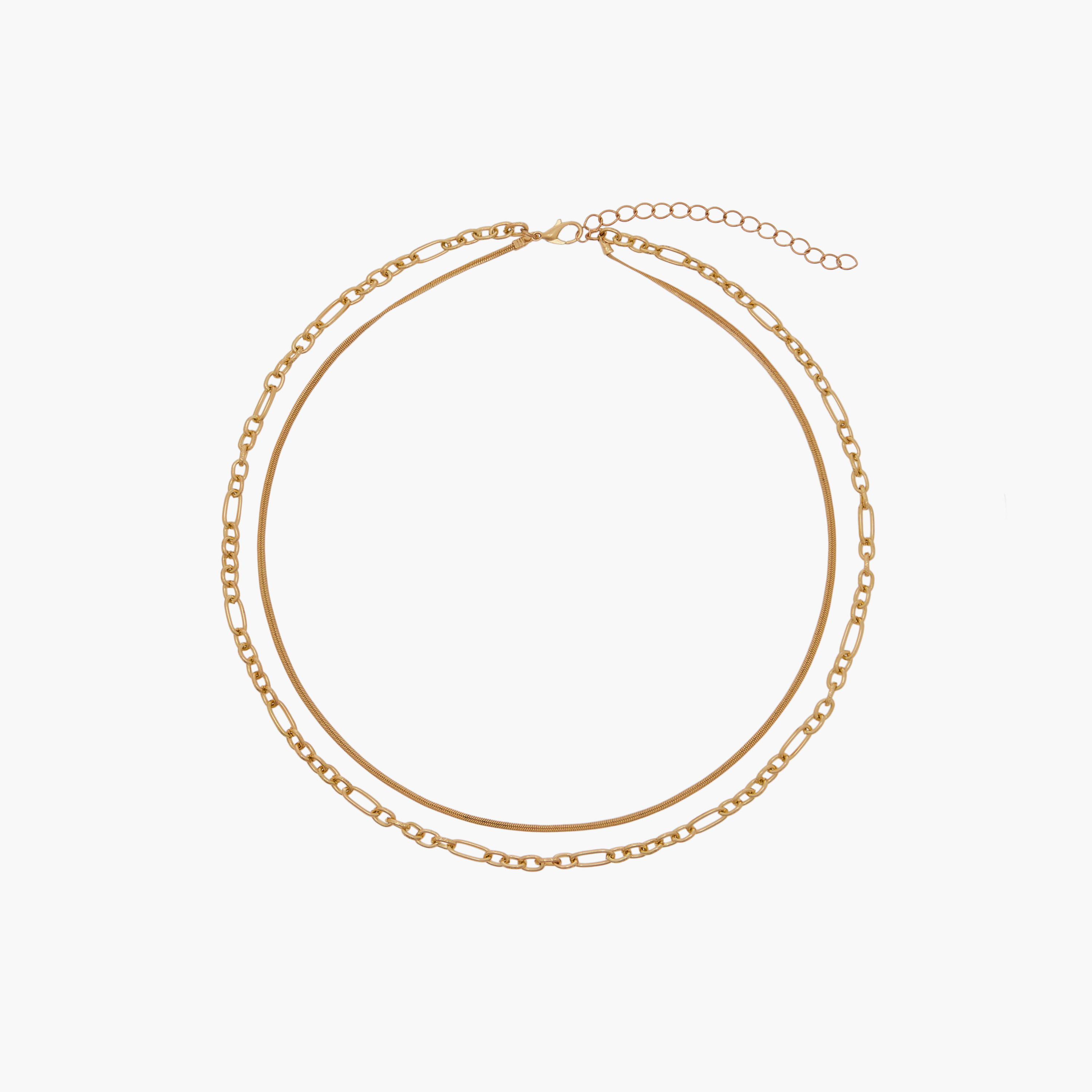 Metallic Layered Necklace-women-watchesandjewellery-jewellery-necklacesandpendants-image-1