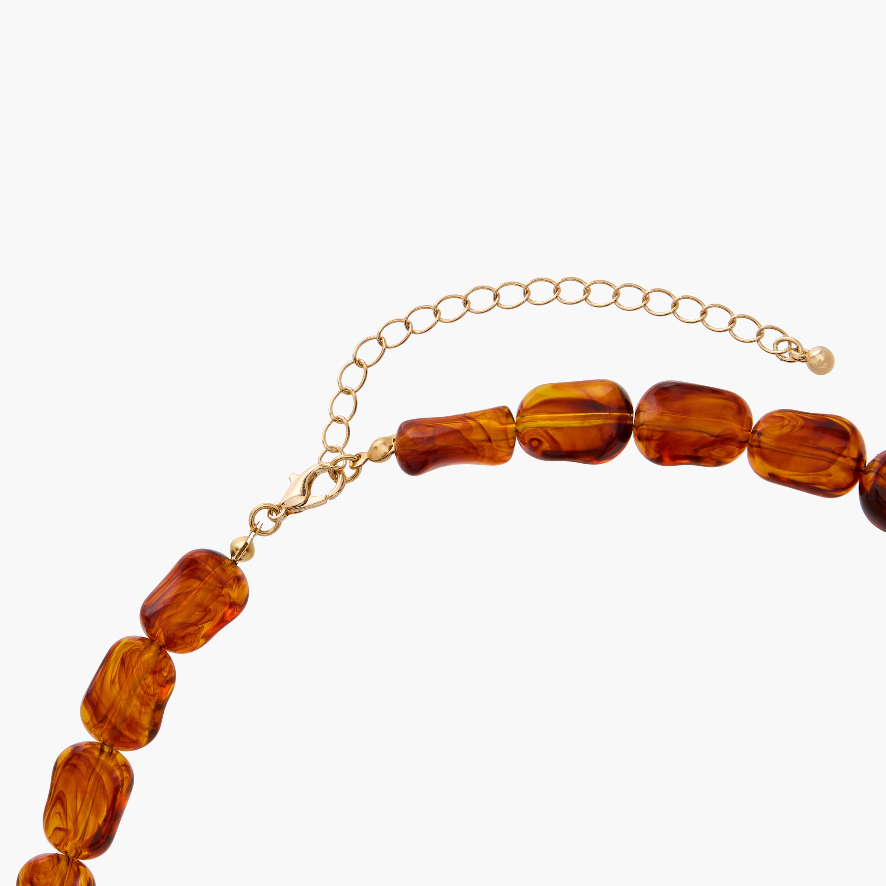 Metal Beaded Necklace with Floral Pendant-women-watchesandjewellery-jewellery-necklacesandpendants-image-4