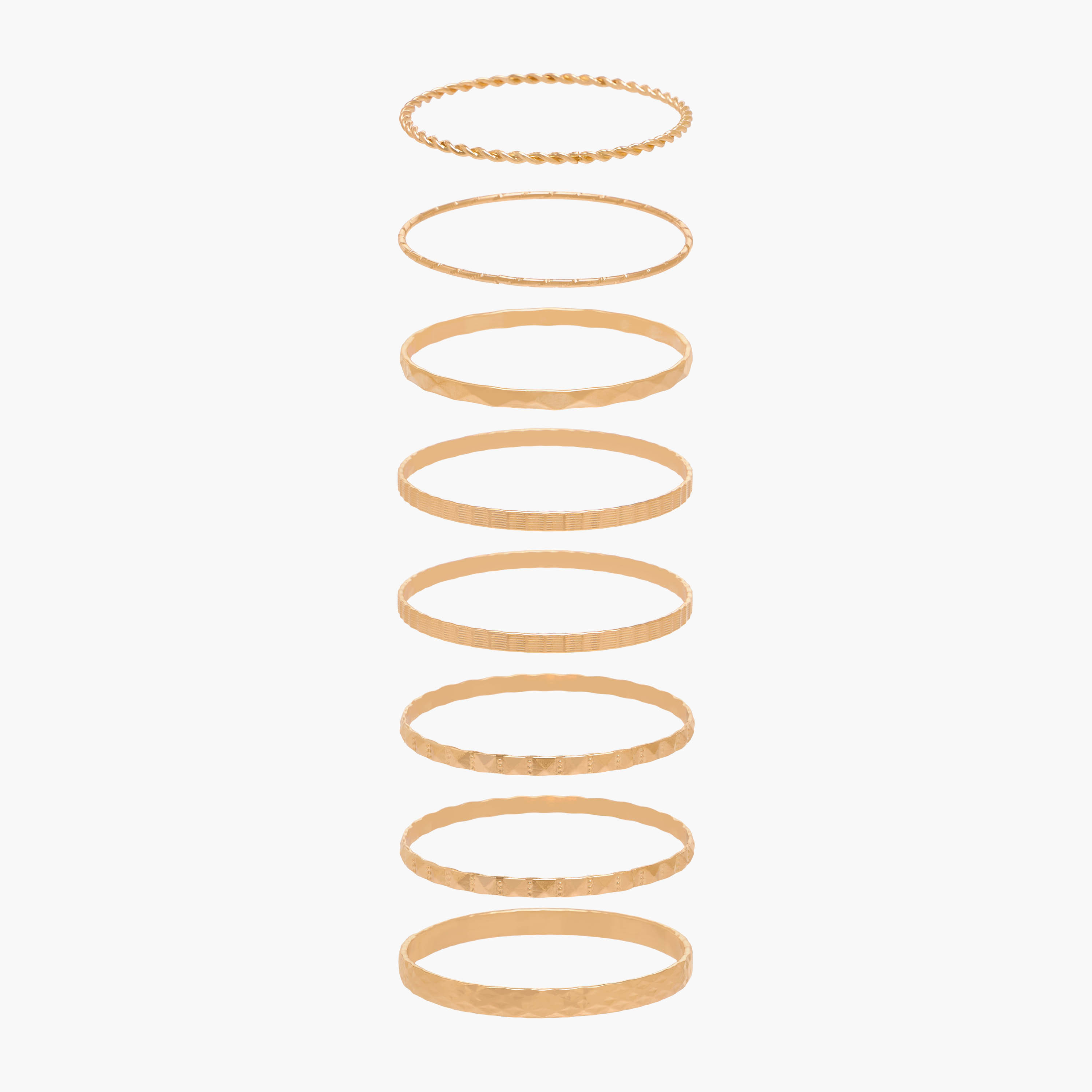 Pack of 7 Gold Tone Bangle-women-watchesandjewellery-jewellery-banglesandbracelets-image-1