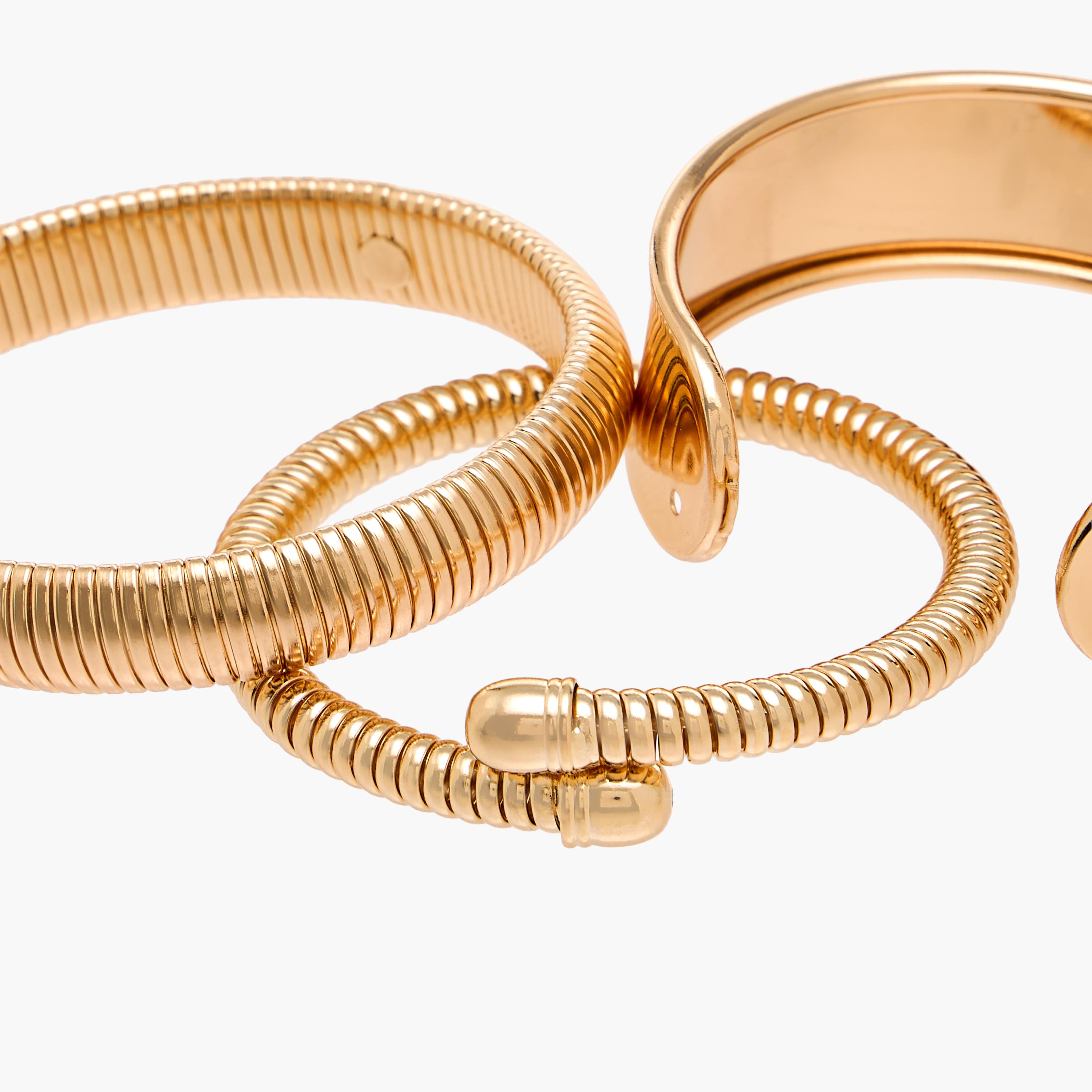 Pack of 3 Metallic Twisted Design Cuff Bangle-women-watchesandjewellery-jewellery-banglesandbracelets-image-5