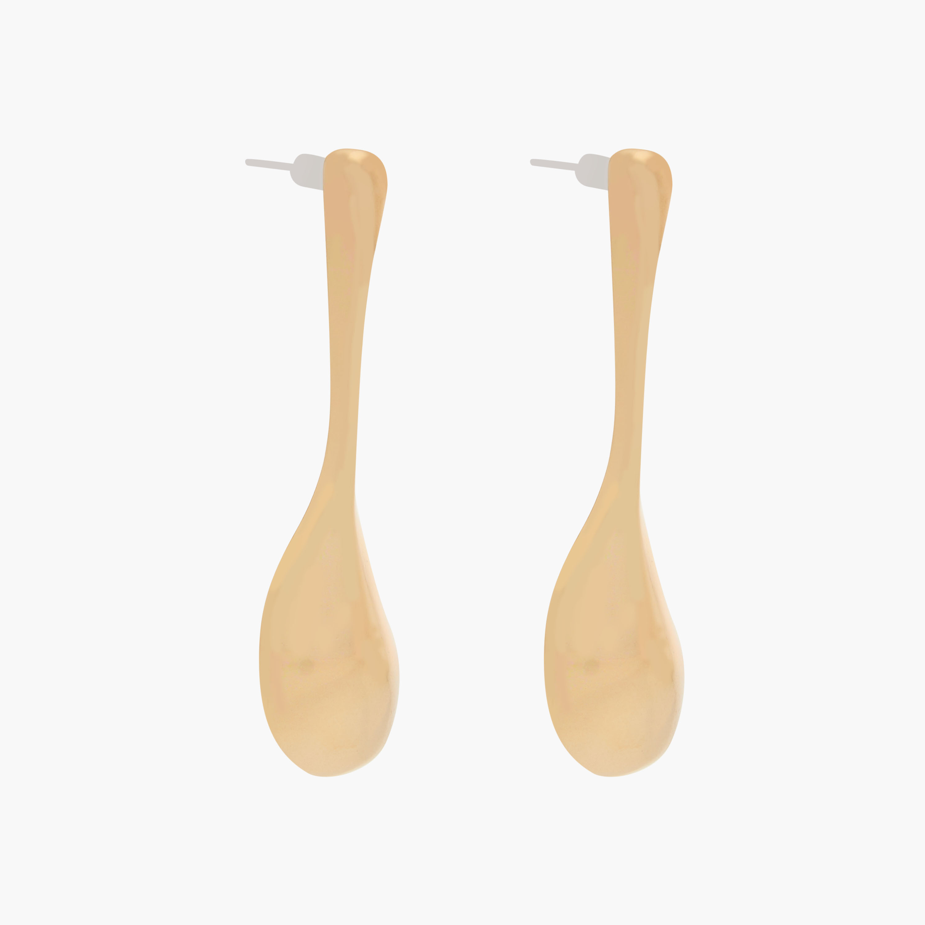 Gold Tone Drop Earrings with Pushback Closure-women-watchesandjewellery-jewellery-earrings-image-3