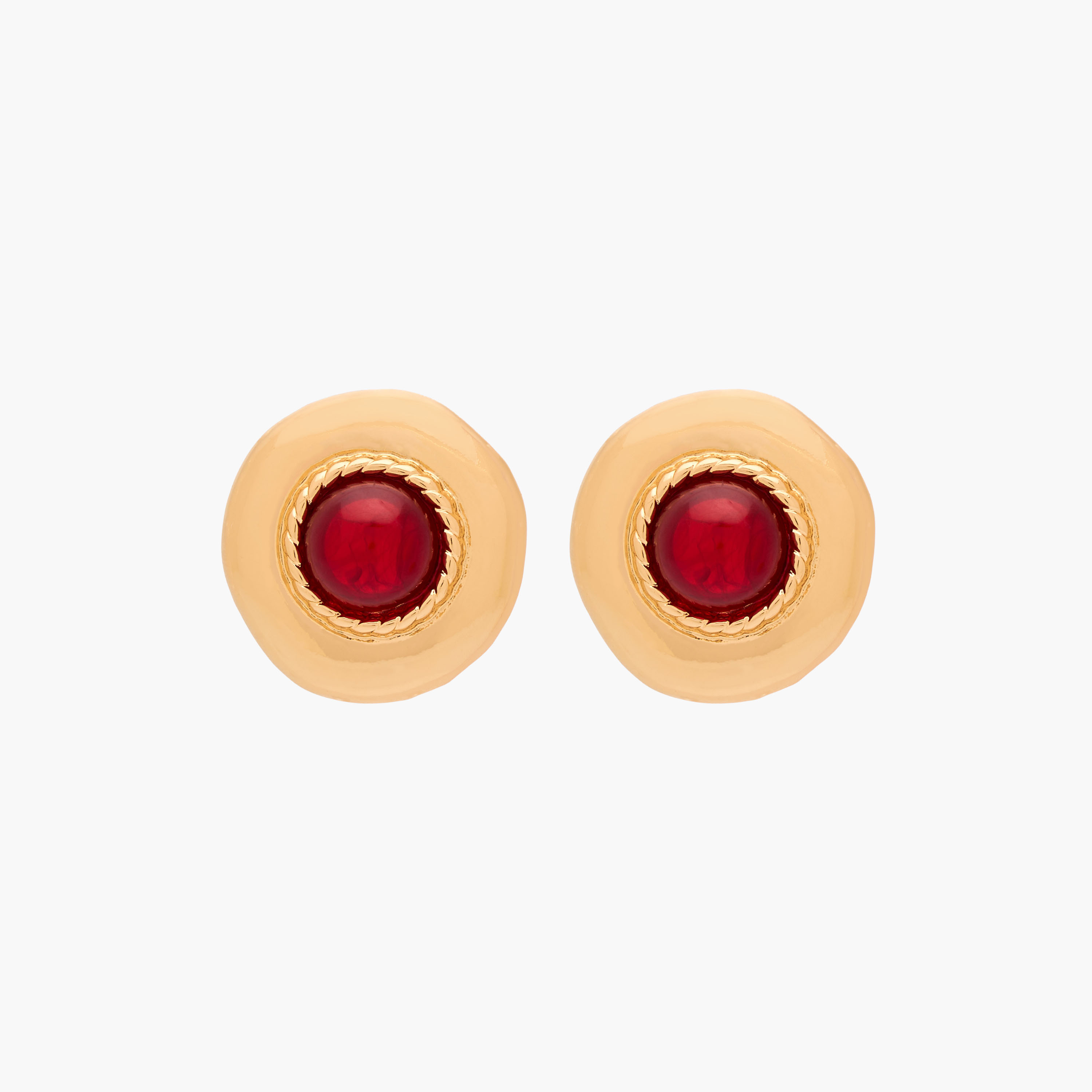 Metallic Stud Earrings with Pushback Closure-women-watchesandjewellery-jewellery-earrings-image-1