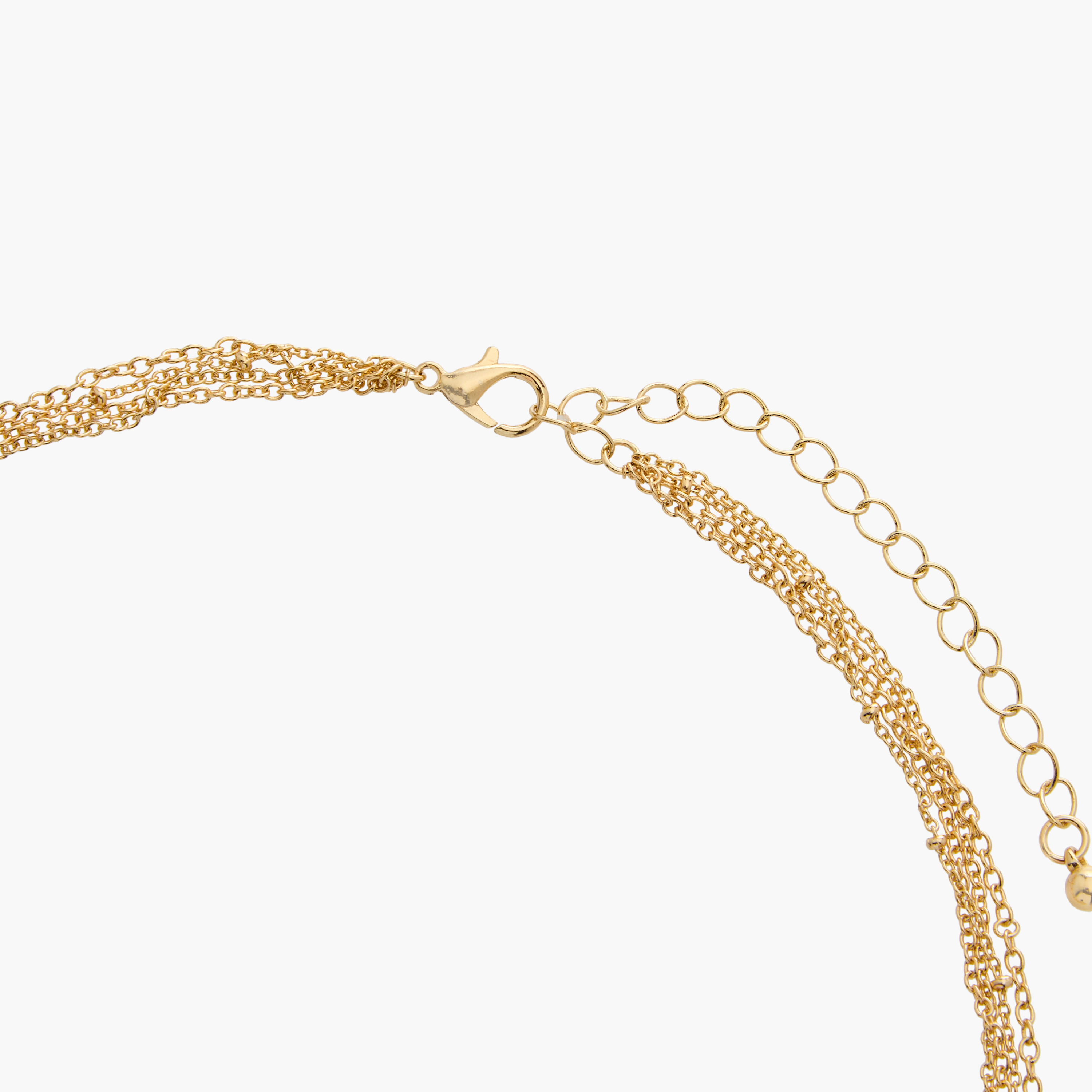 Metal Clover Charm Layered Necklace-women-watchesandjewellery-jewellery-necklacesandpendants-image-4
