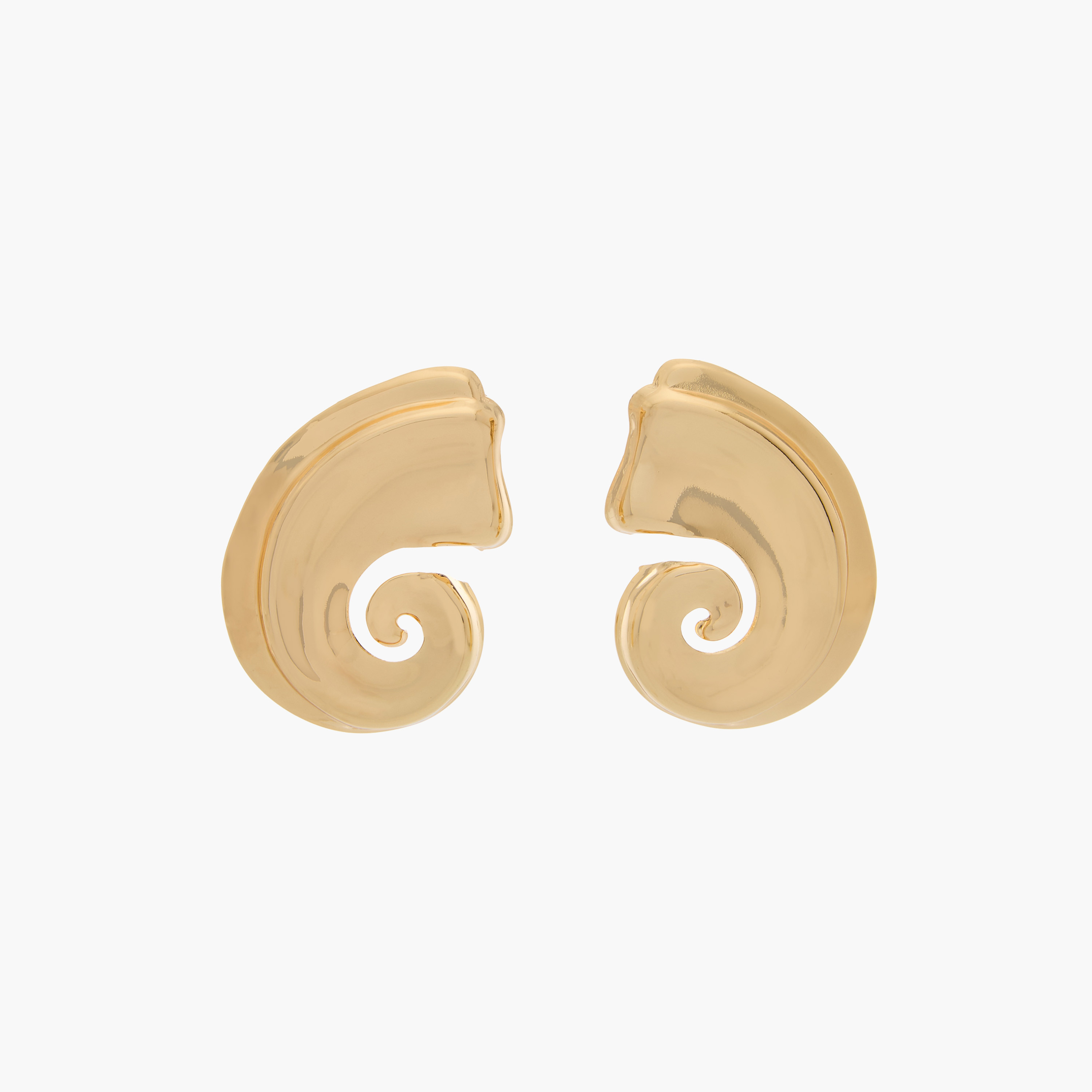 Gold Tone Stud Earrings with Pushback Closure-women-watchesandjewellery-jewellery-earrings-image-1