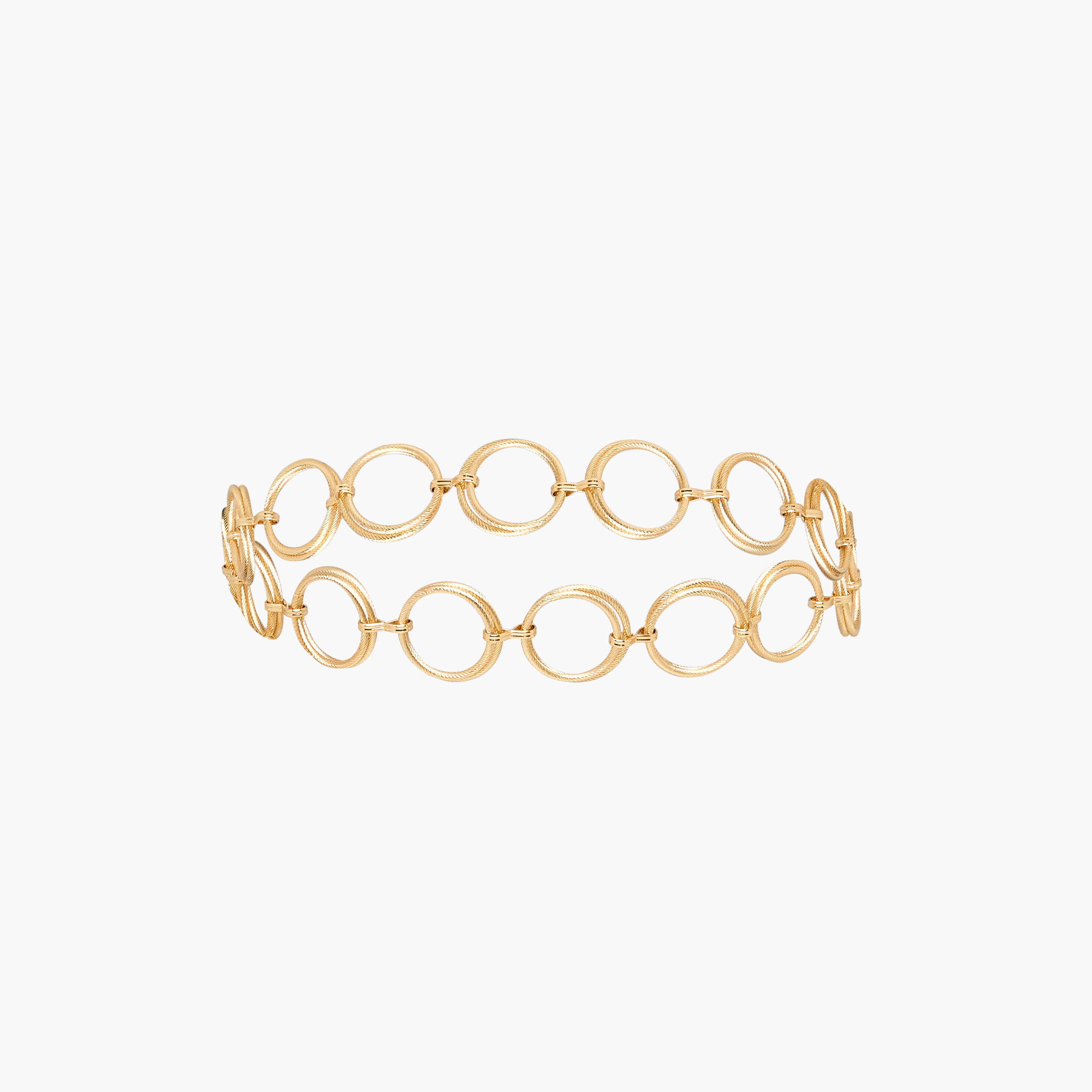 Metallic Belt with Circle Link Design-women-clothingaccessories-belts-image-1