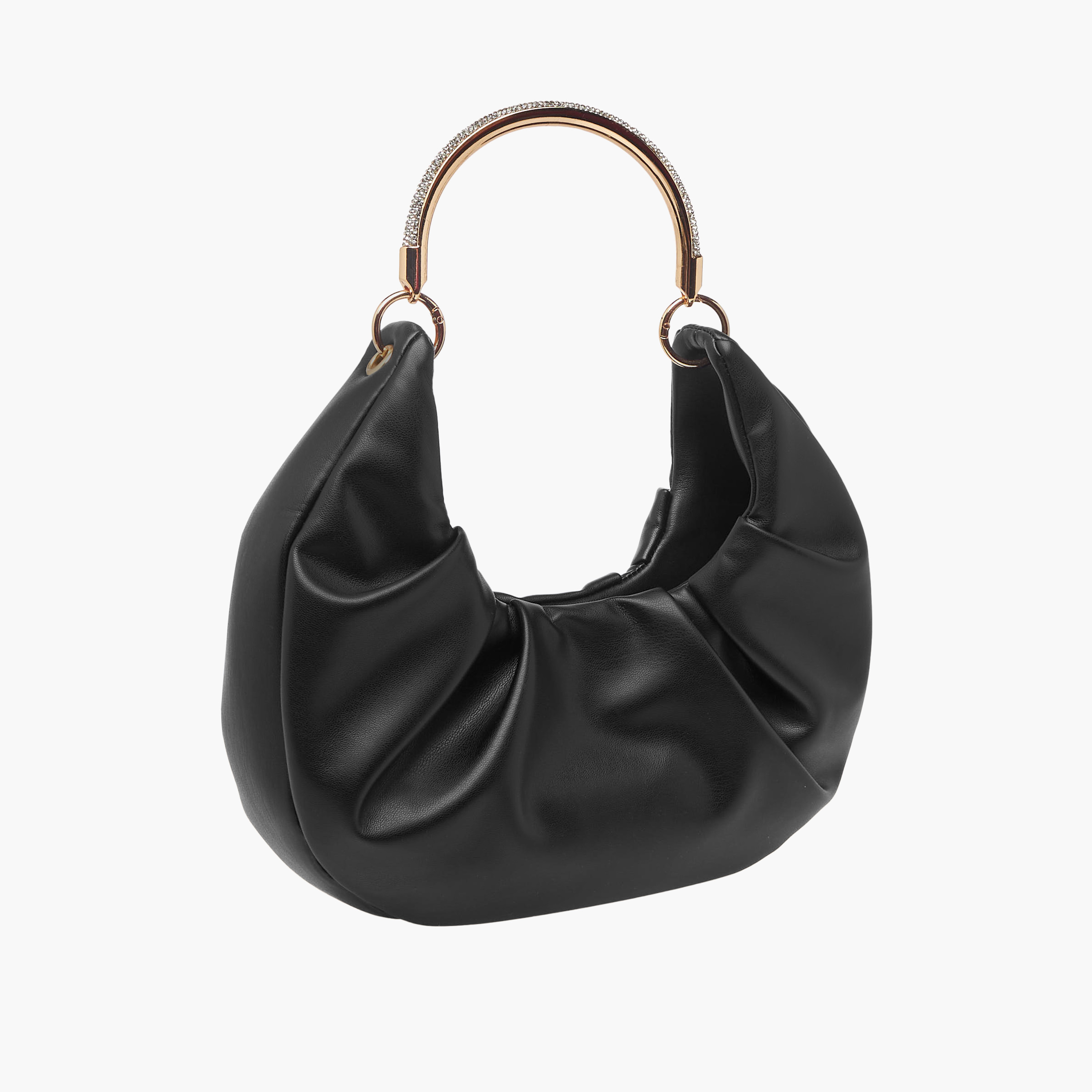 Ruched Hobo Bag with Adjustable Strap-women-bagsandwallets-handbags-image-4