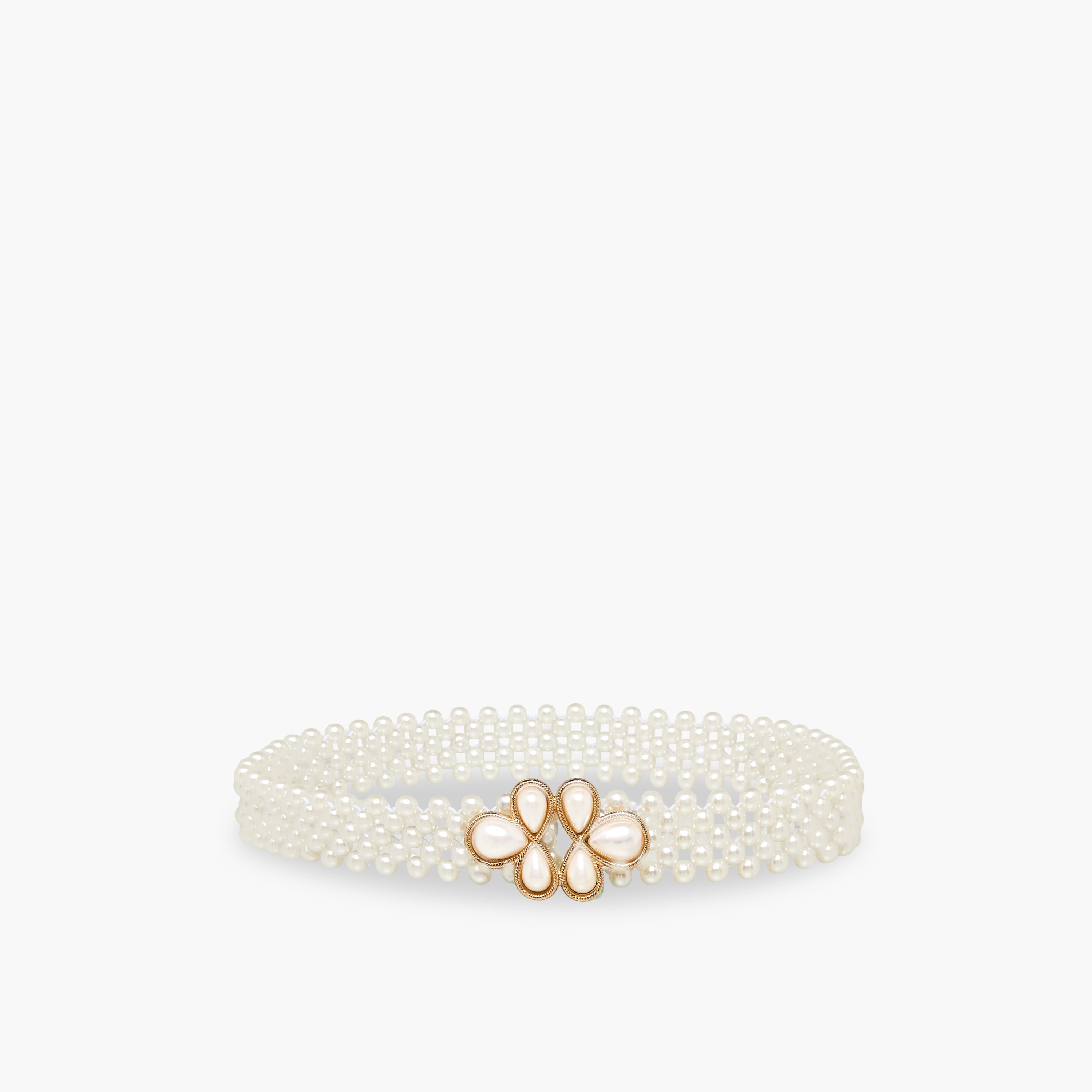 Waist Belt with Floral Pearl Trim-women-clothingaccessories-belts-image-1