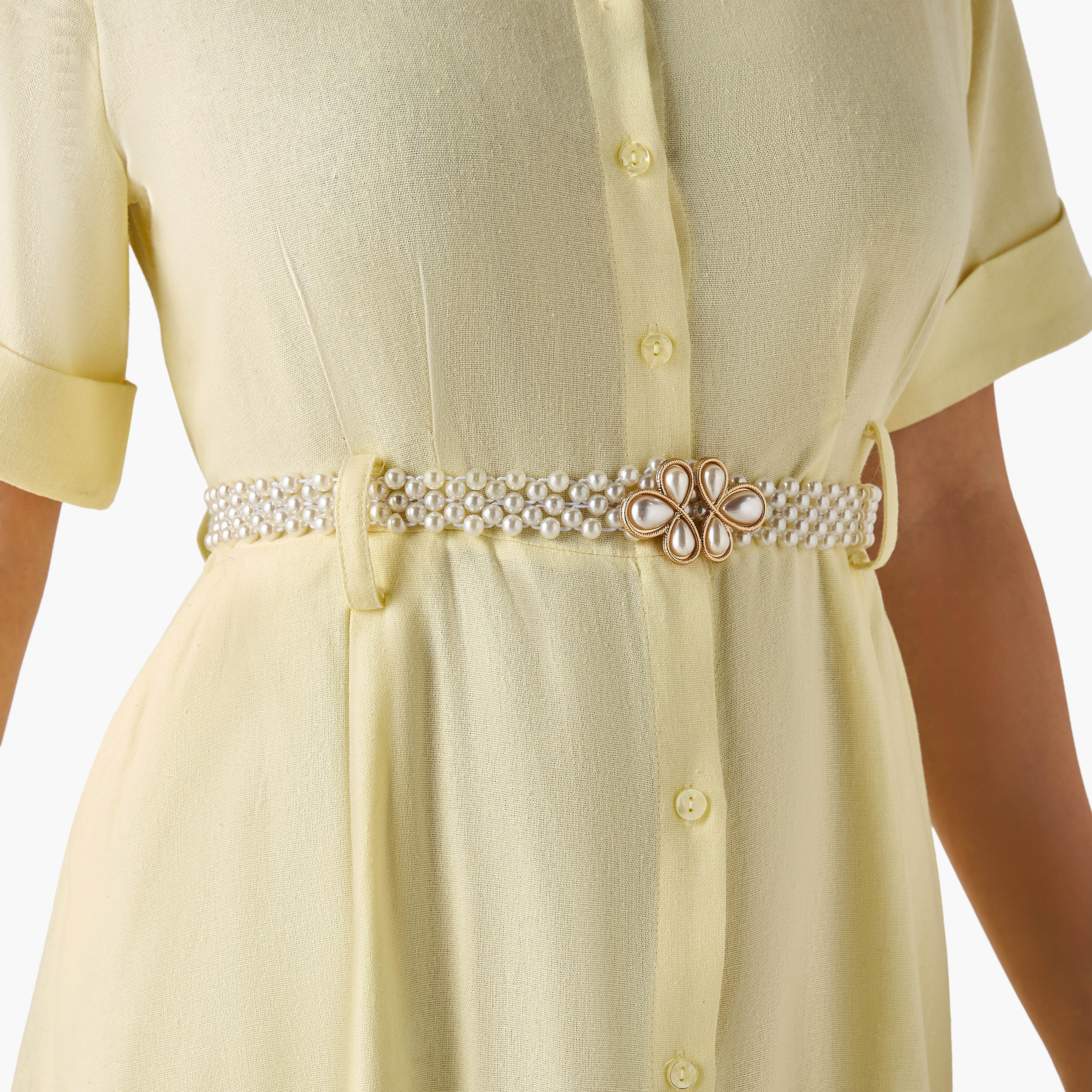 Waist Belt with Floral Pearl Trim-women-clothingaccessories-belts-image-2