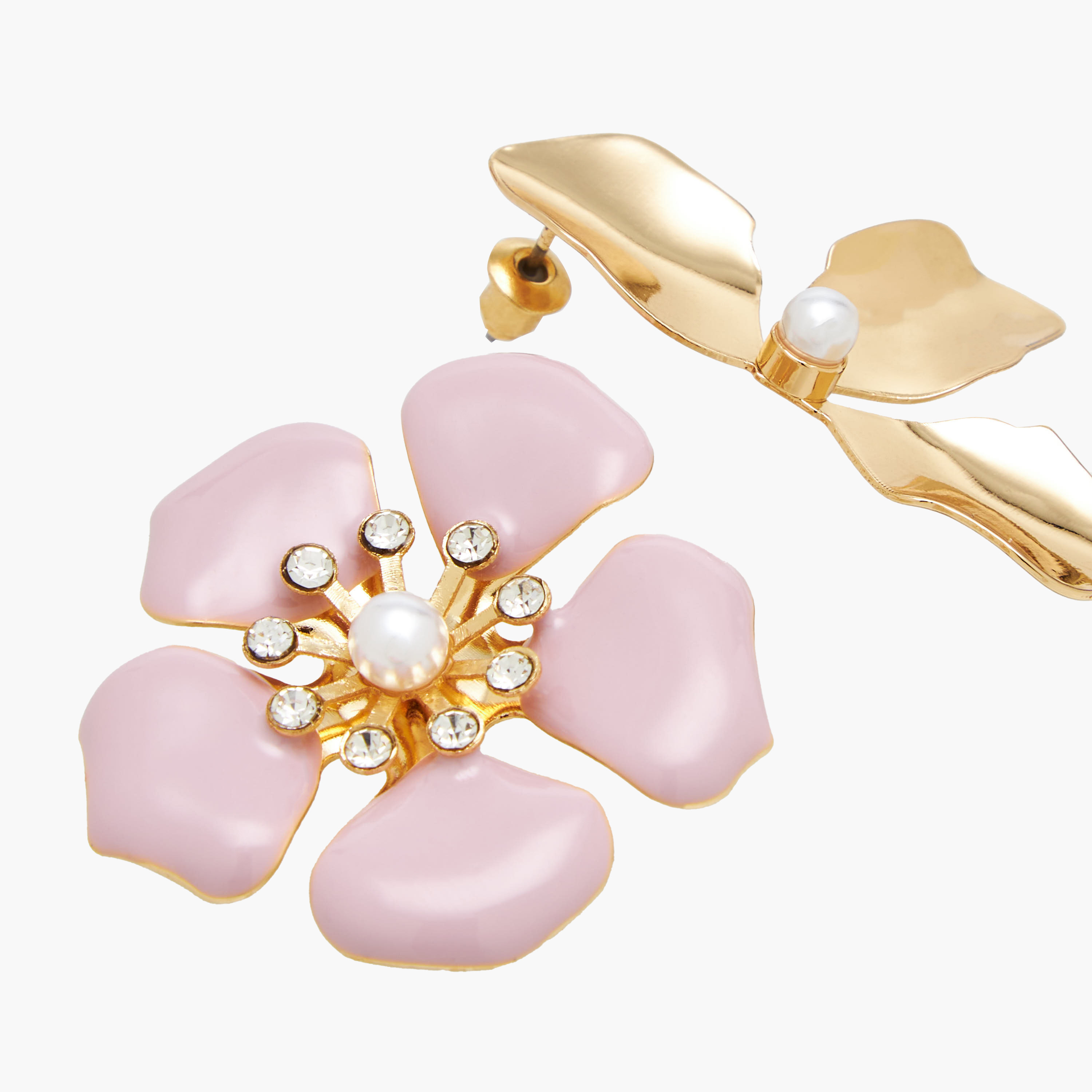 Pack of 2 Floral Shaped Earring with Pushback Closure-women-watchesandjewellery-jewellery-earrings-image-4