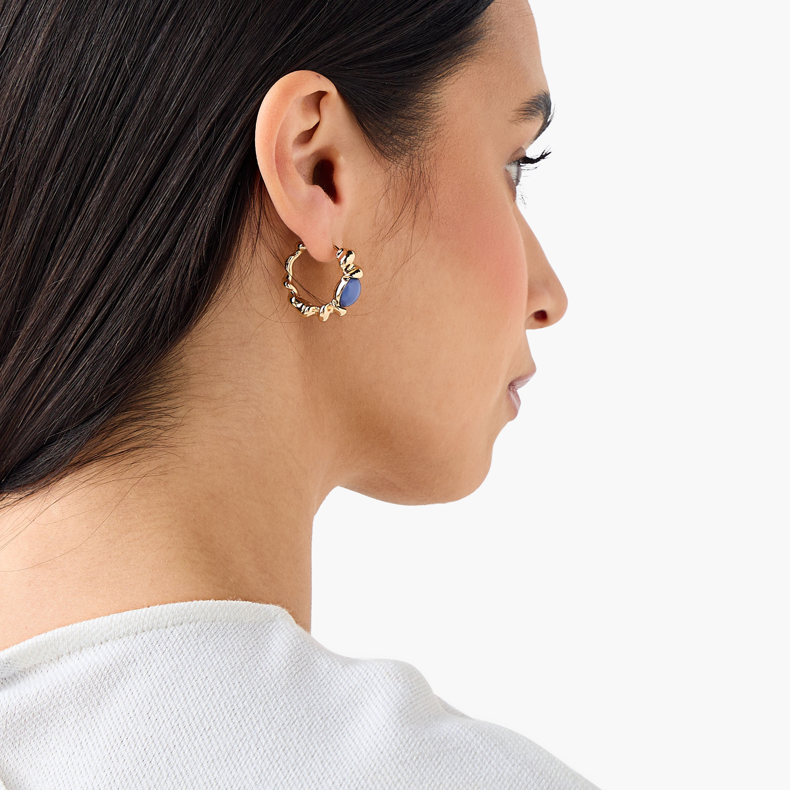 Pack of 2 Gold Finish Resin Embellished Earrings-women-watchesandjewellery-jewellery-earrings-image-2