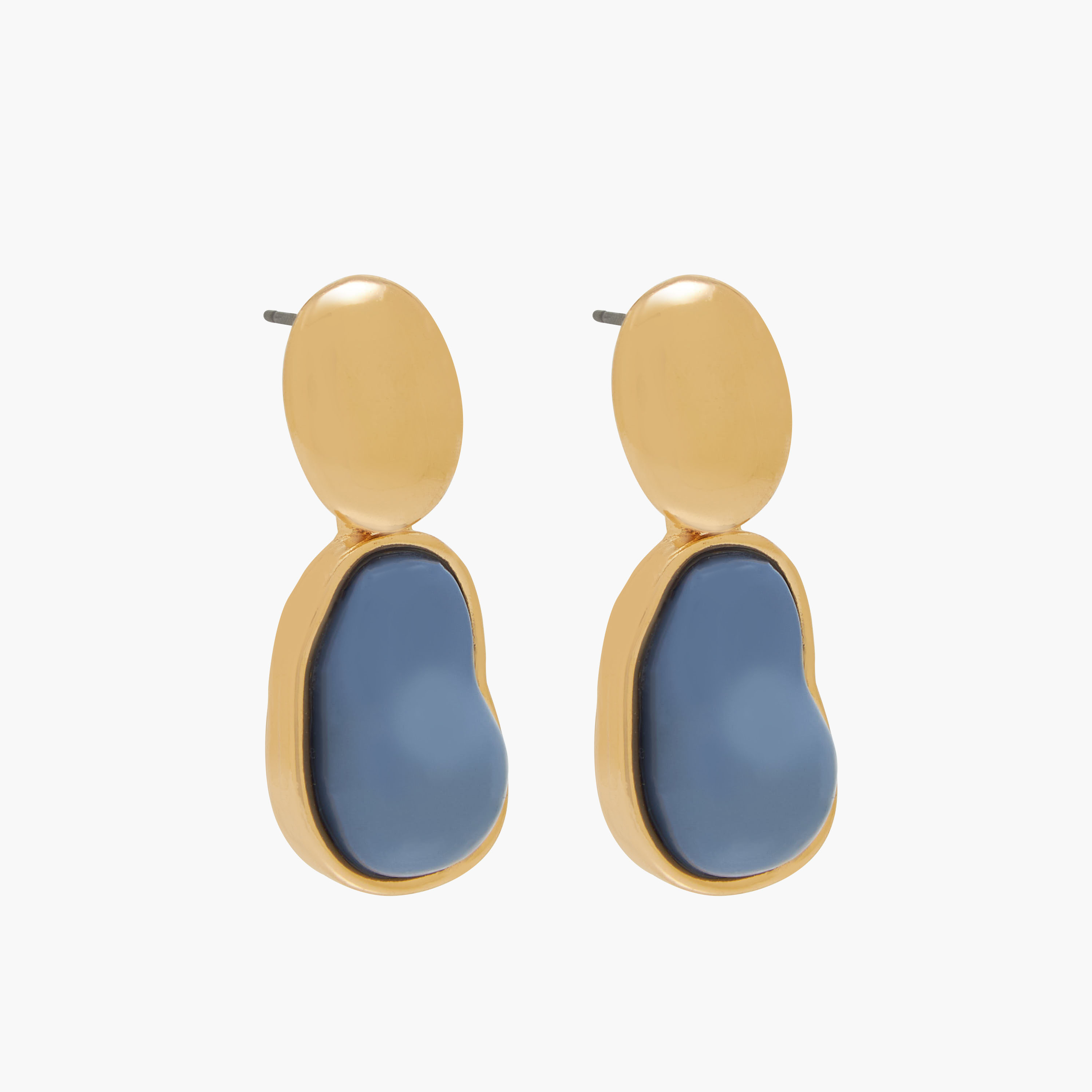 Pack of 2 Gold Finish Resin Embellished Earrings-women-watchesandjewellery-jewellery-earrings-image-4