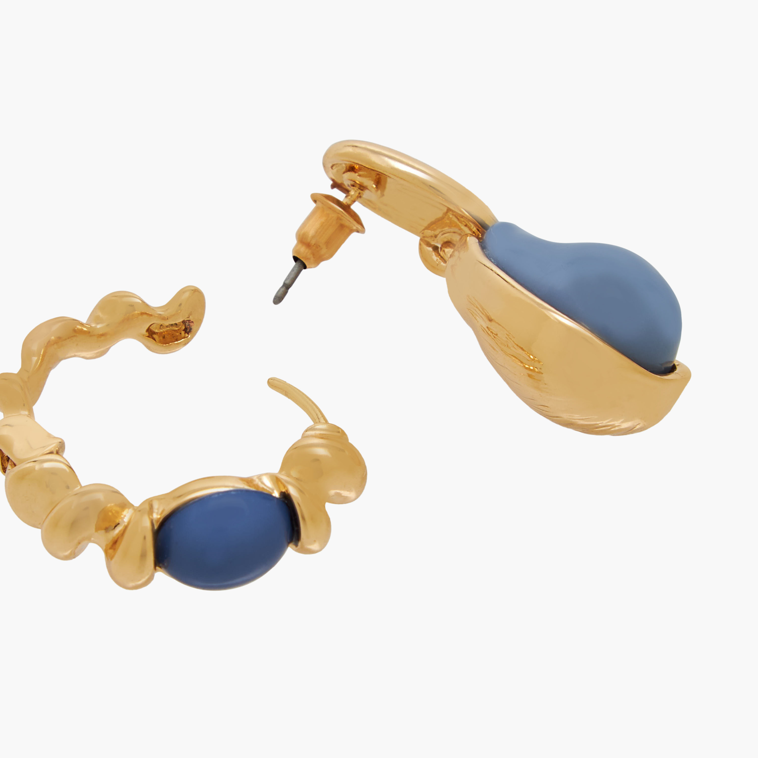 Pack of 2 Gold Finish Resin Embellished Earrings-women-watchesandjewellery-jewellery-earrings-image-5