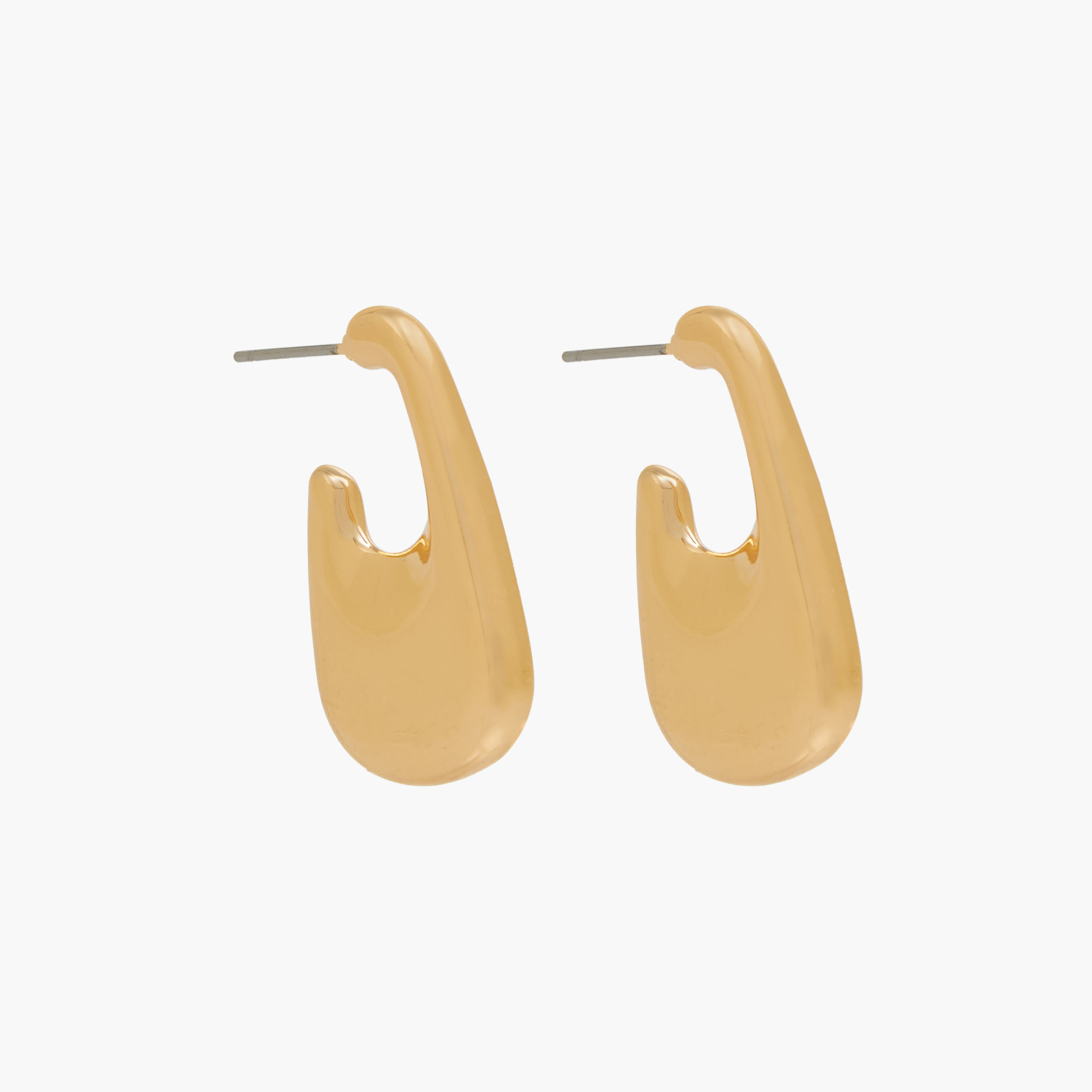 Pack of 2 Gold Finish Earrings with Pushback Closure-women-watchesandjewellery-jewellery-earrings-image-3