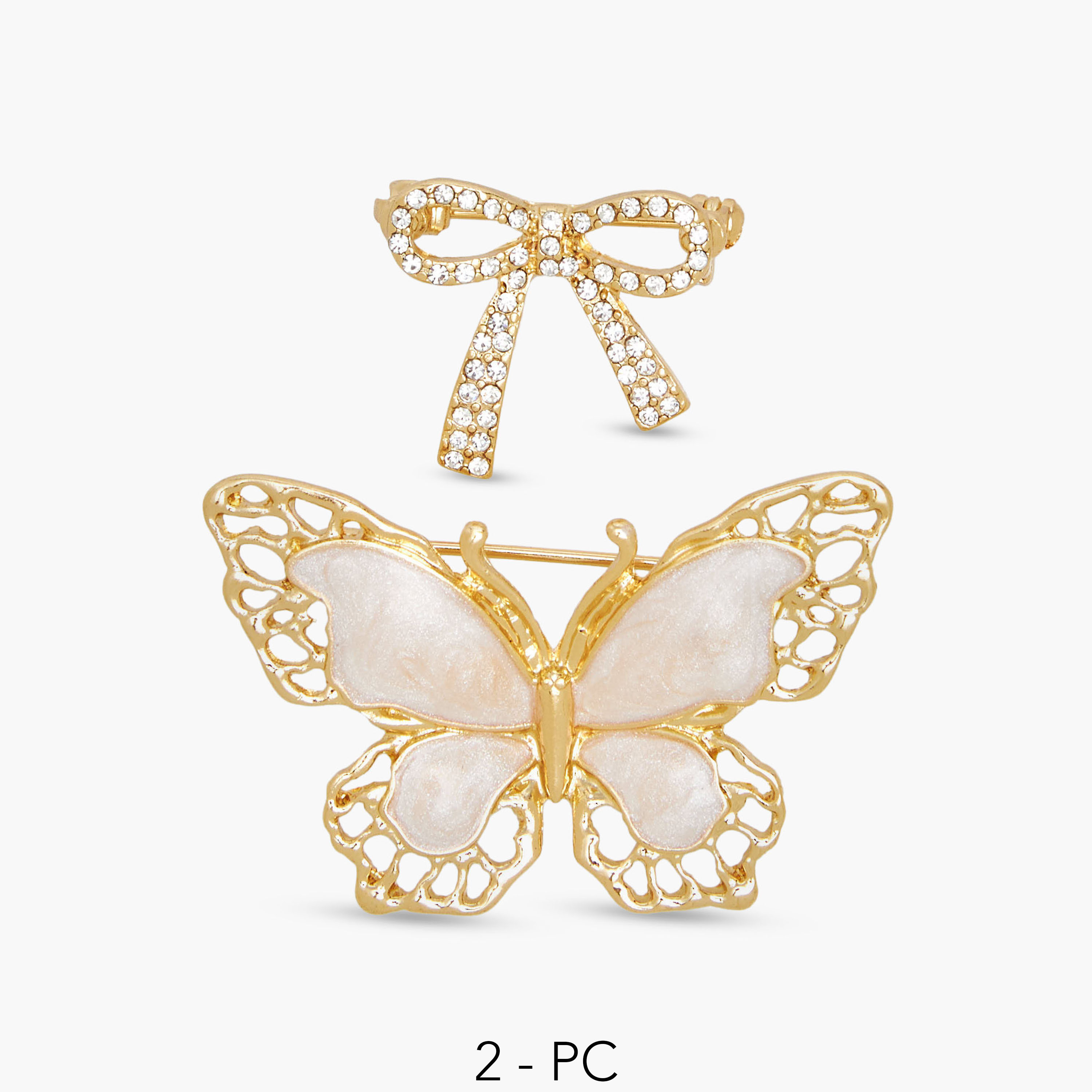 Pack of 2 - Metal Brooch-women-clothingaccessories-novelties-image-1