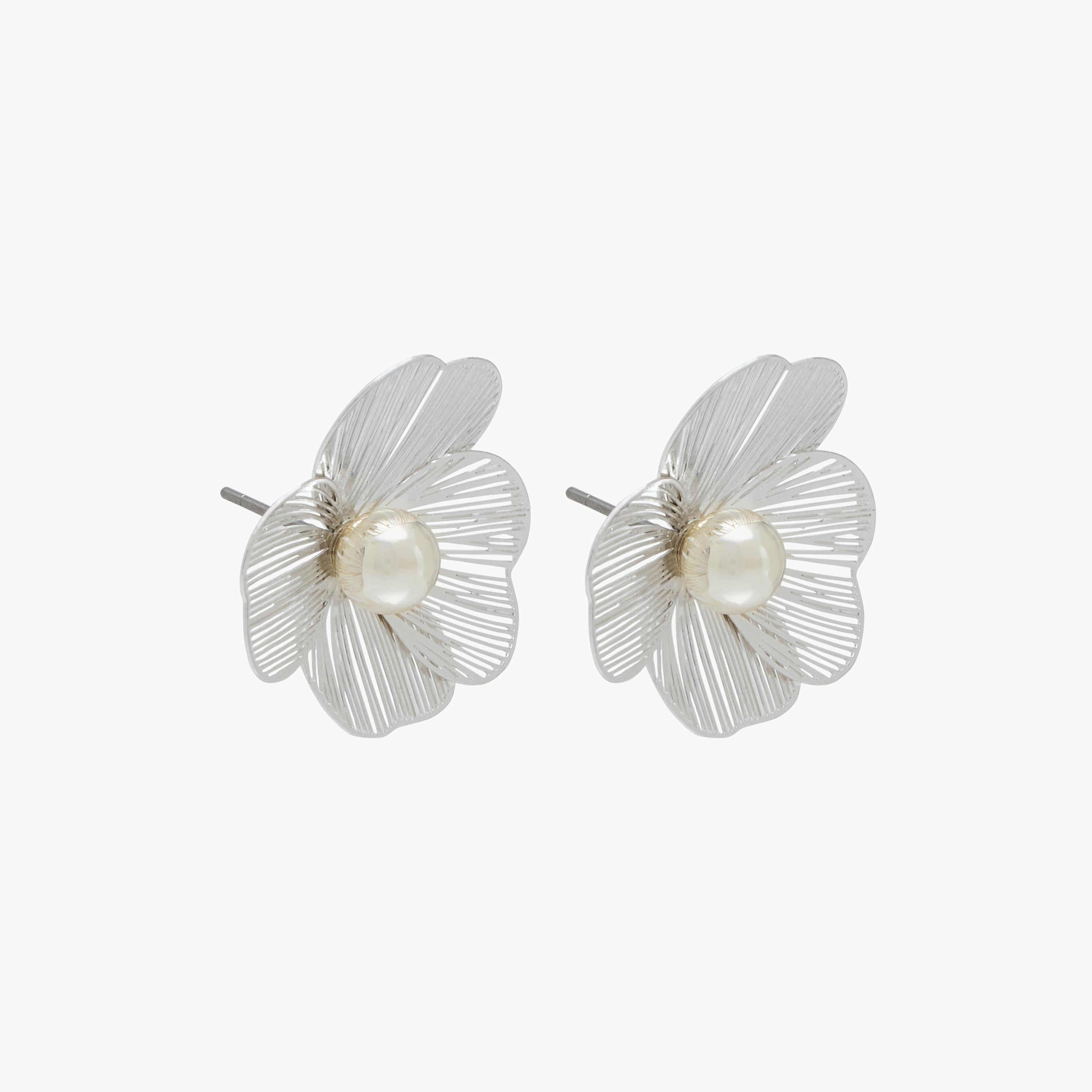 Pack of 3 Floral Embellished Earrings with Pushback Closure-women-watchesandjewellery-jewellery-earrings-image-4