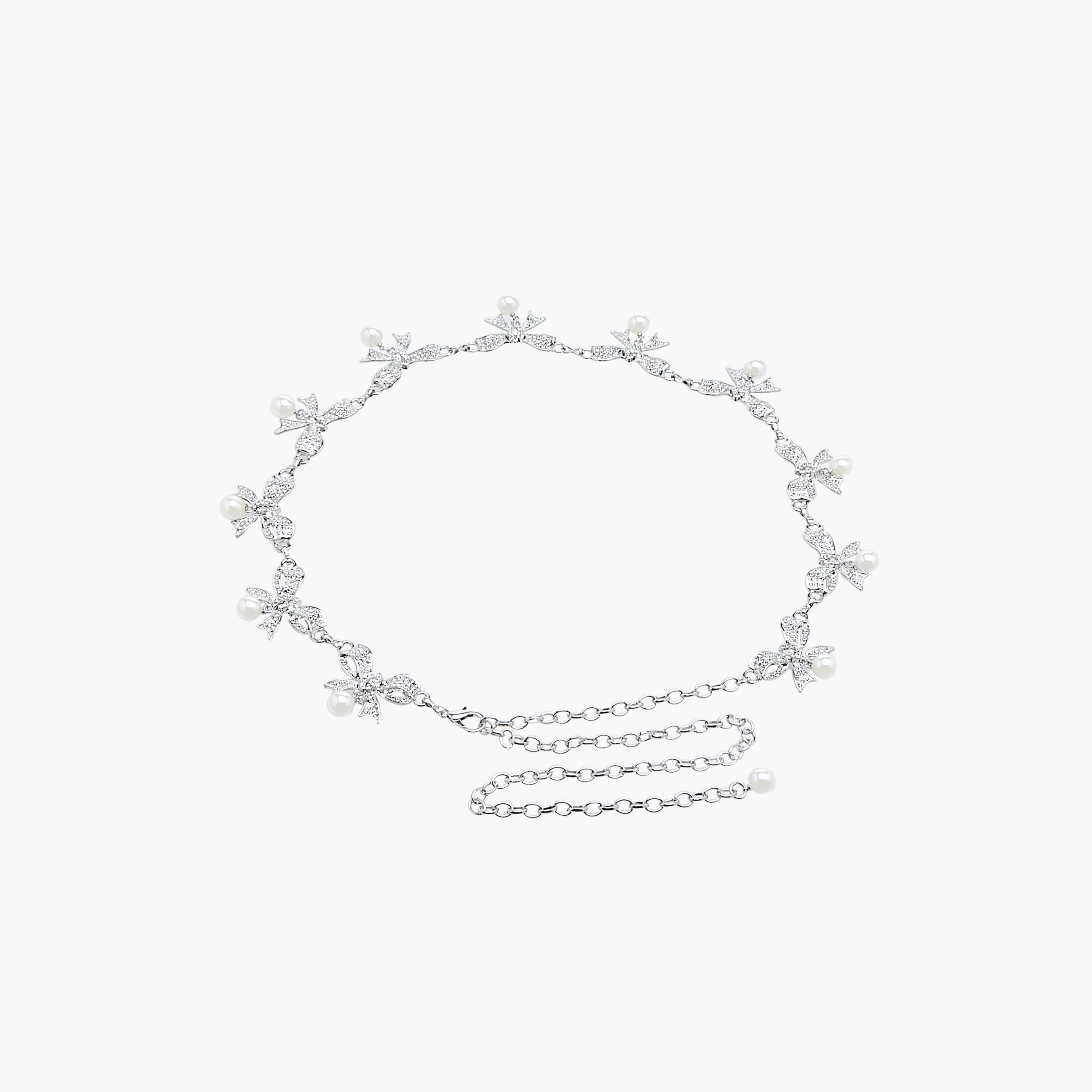 Metallic Waist Belt with Bow and Pearl Embellishments-women-clothingaccessories-belts-image-4
