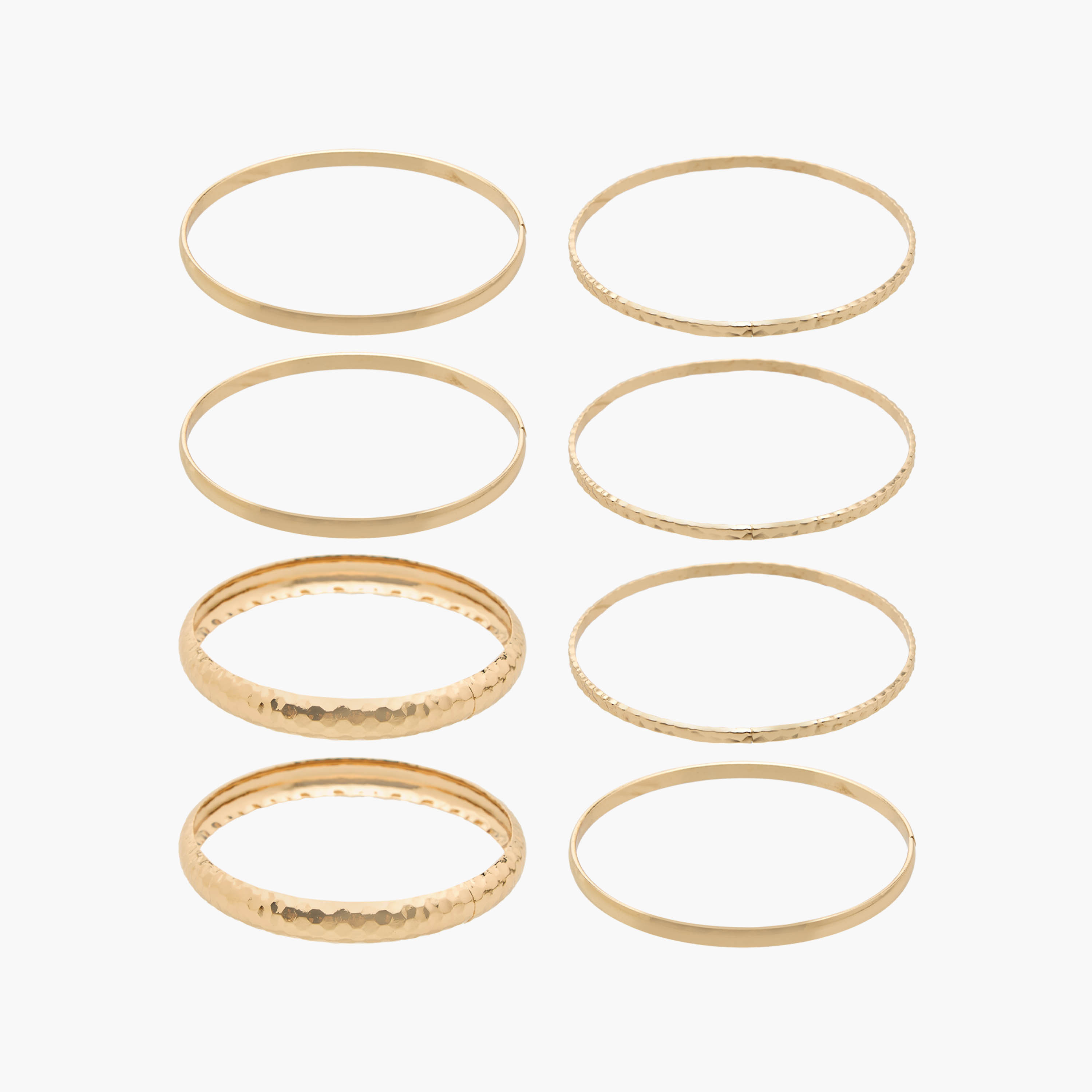 Pack of 8 Metallic Finish Bangle-women-watchesandjewellery-jewellery-banglesandbracelets-image-1