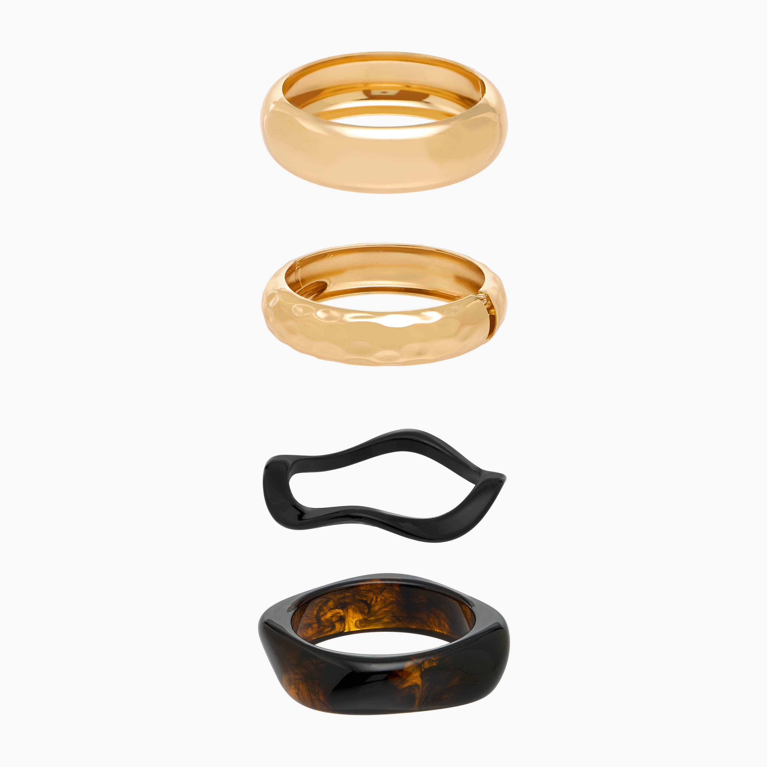 Pack of 4 Resin Metallic Bangle-women-watchesandjewellery-jewellery-banglesandbracelets-image-1