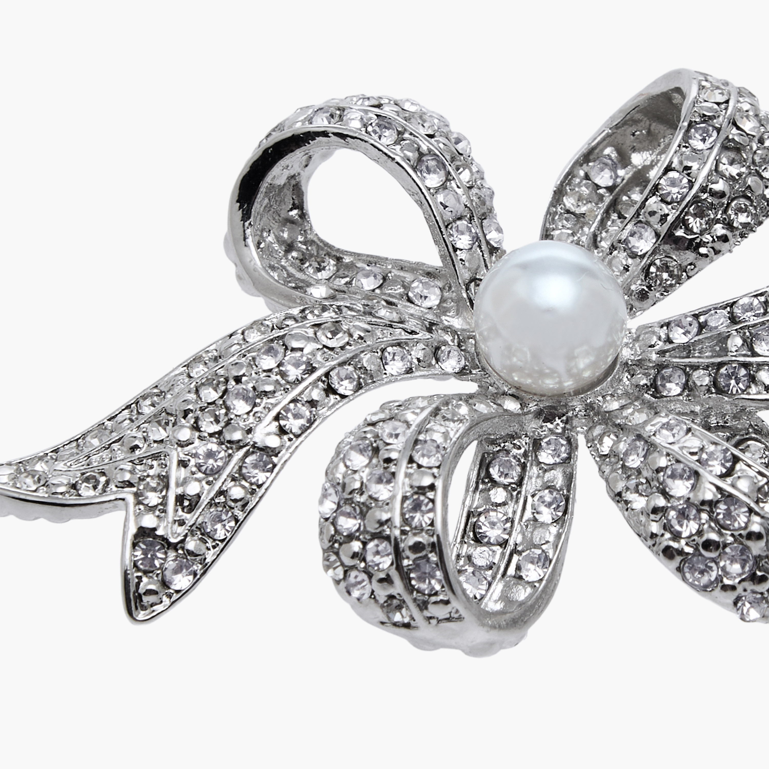 Pearl Embellished Metallic Brooch-women-clothingaccessories-novelties-image-4