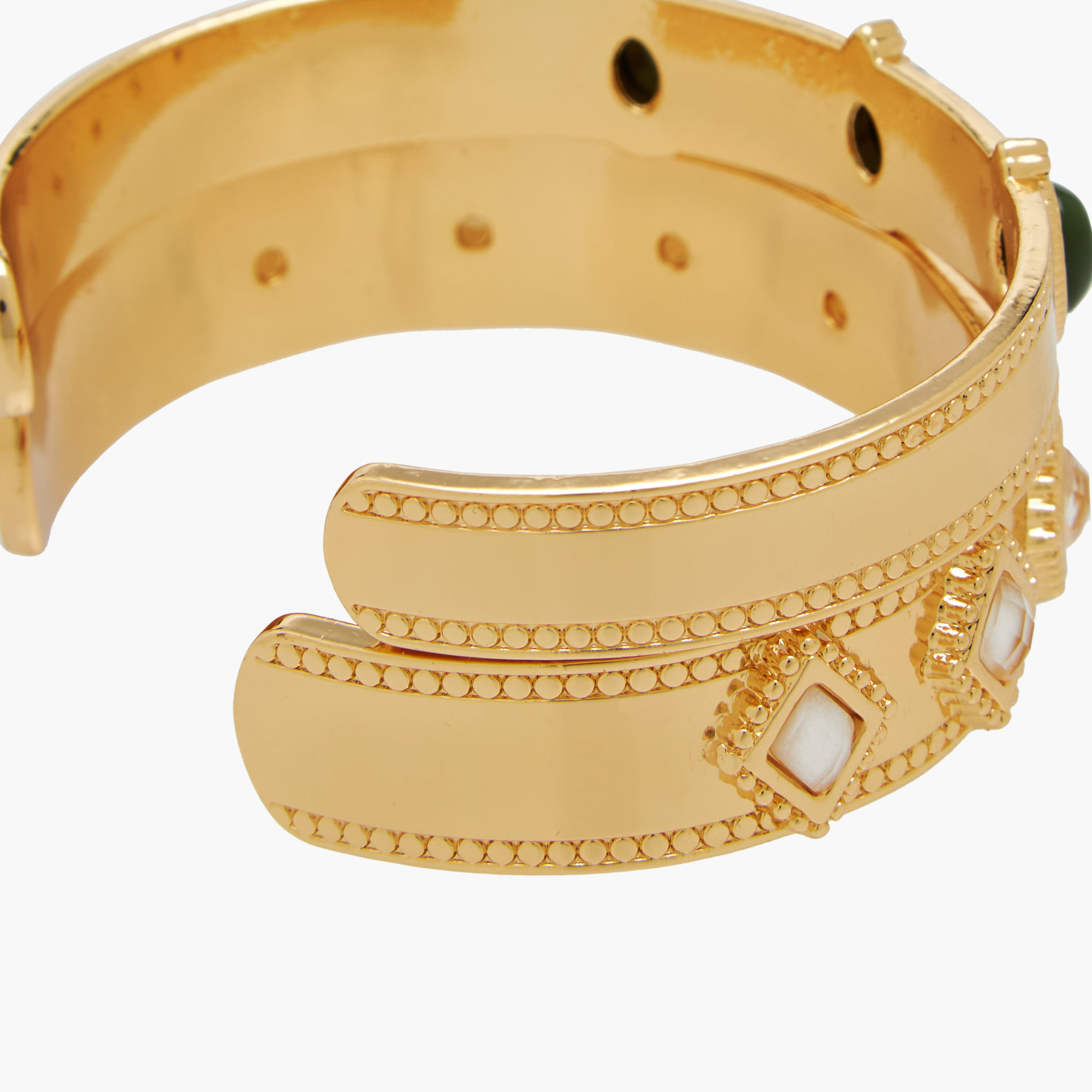 Pack of 2 - Gold Finish Stone Embellished Cuff Bracelet-women-watchesandjewellery-jewellery-banglesandbracelets-image-8