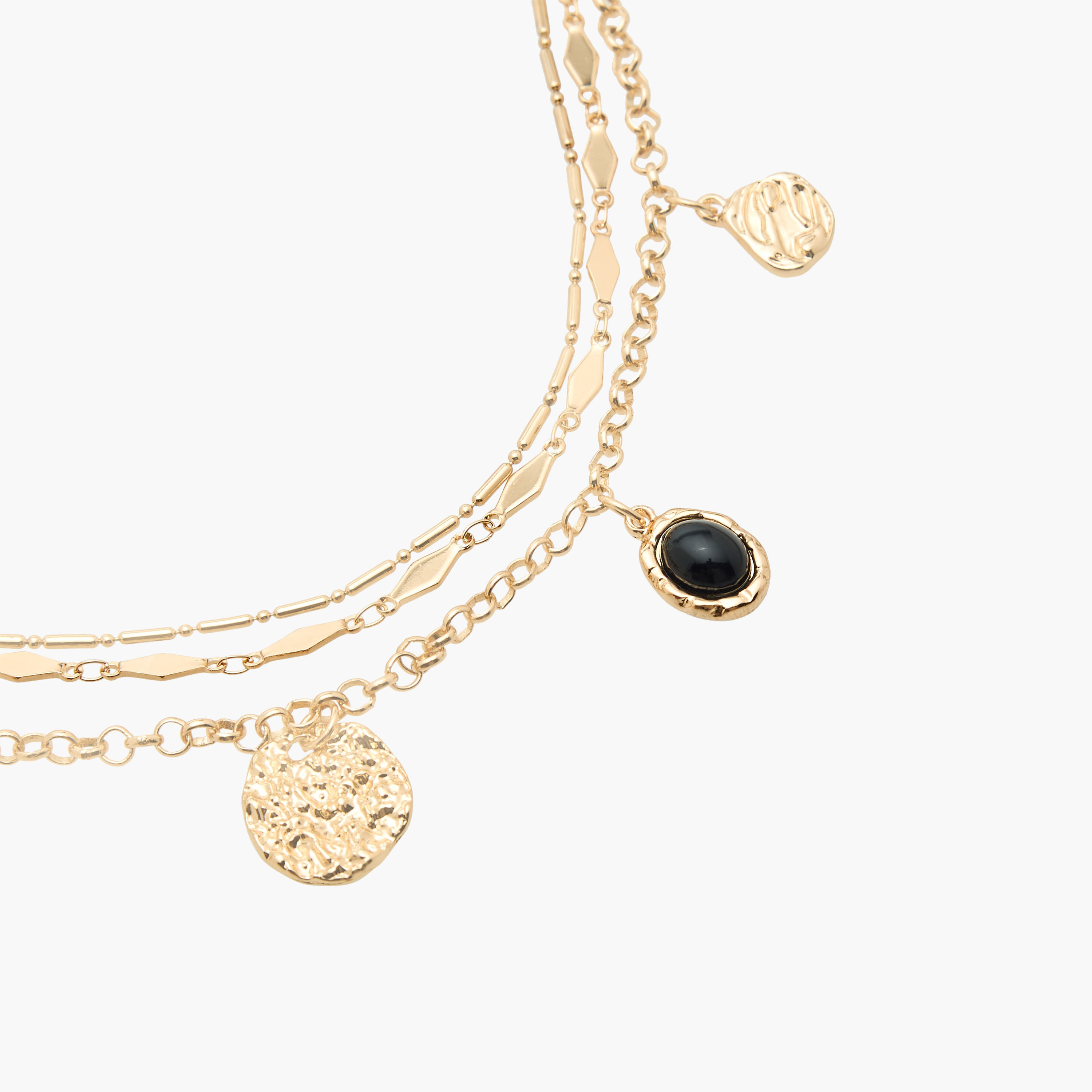 Metal Layered Necklace with Charm Pendant-women-watchesandjewellery-jewellery-necklacesandpendants-image-3