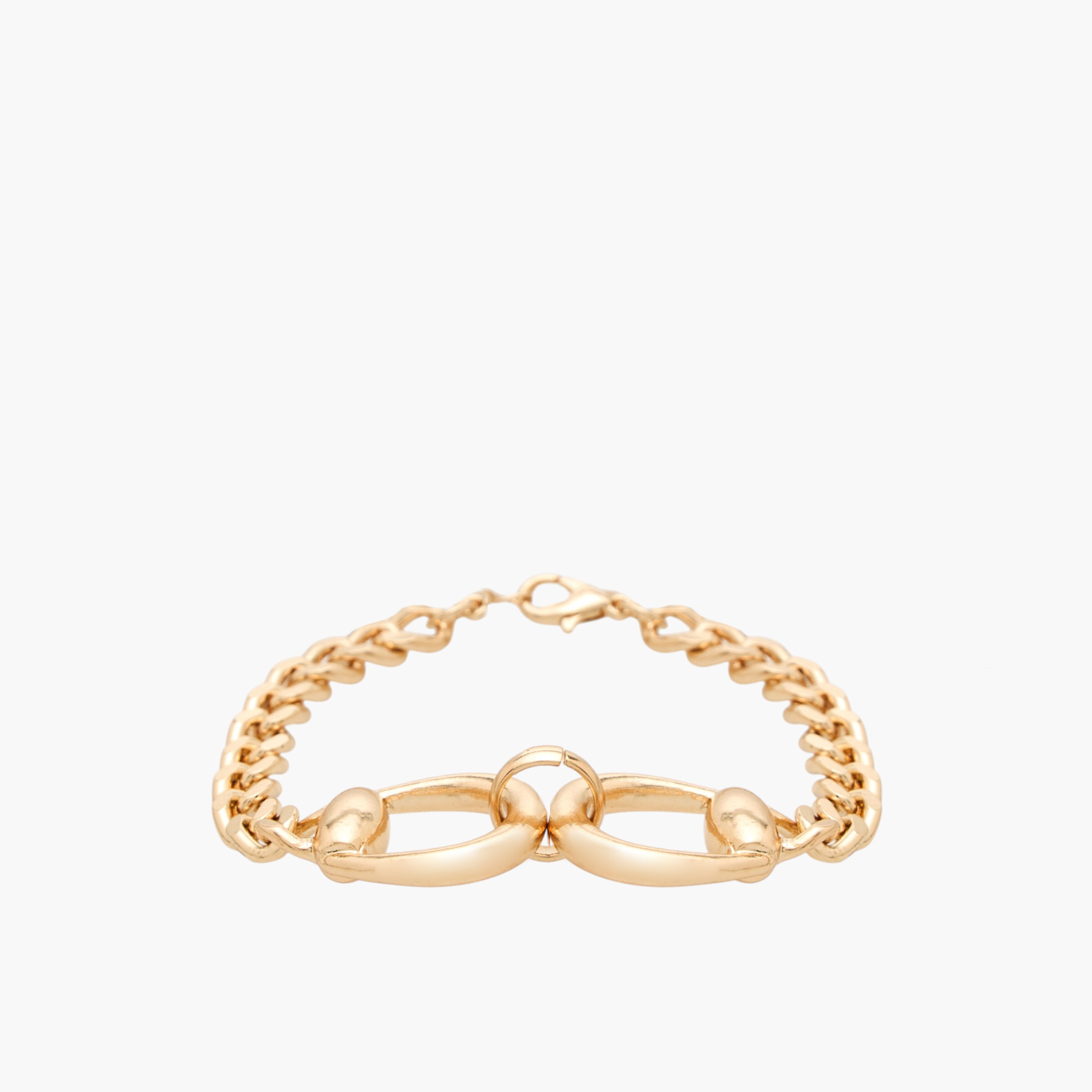 سوار سلسلة شانكي سنافل بتشطيب ميتالك-women-watchesandjewellery-jewellery-banglesandbracelets-image-1