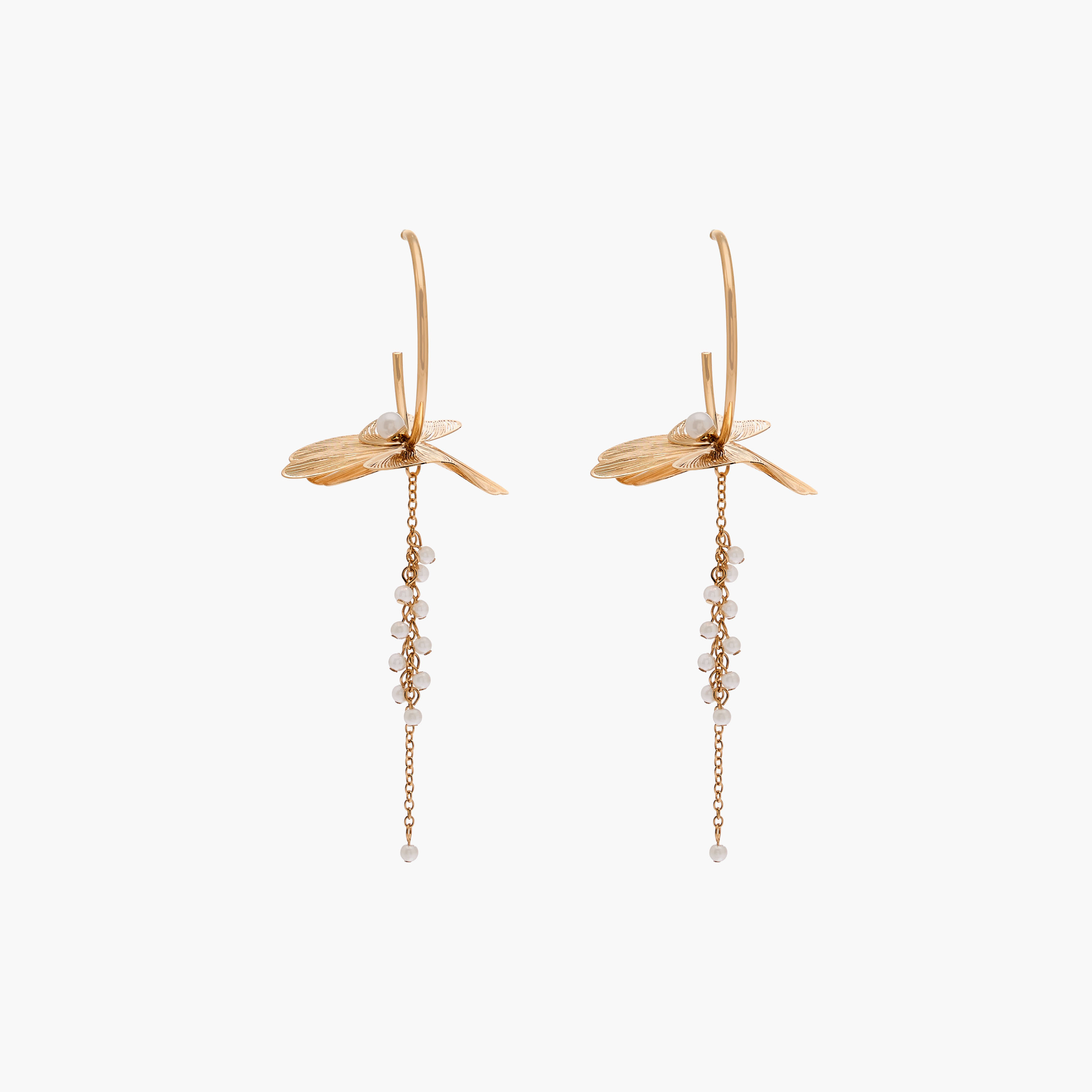 Filigree Floral Hoop Earrings-women-watchesandjewellery-jewellery-earrings-image-1