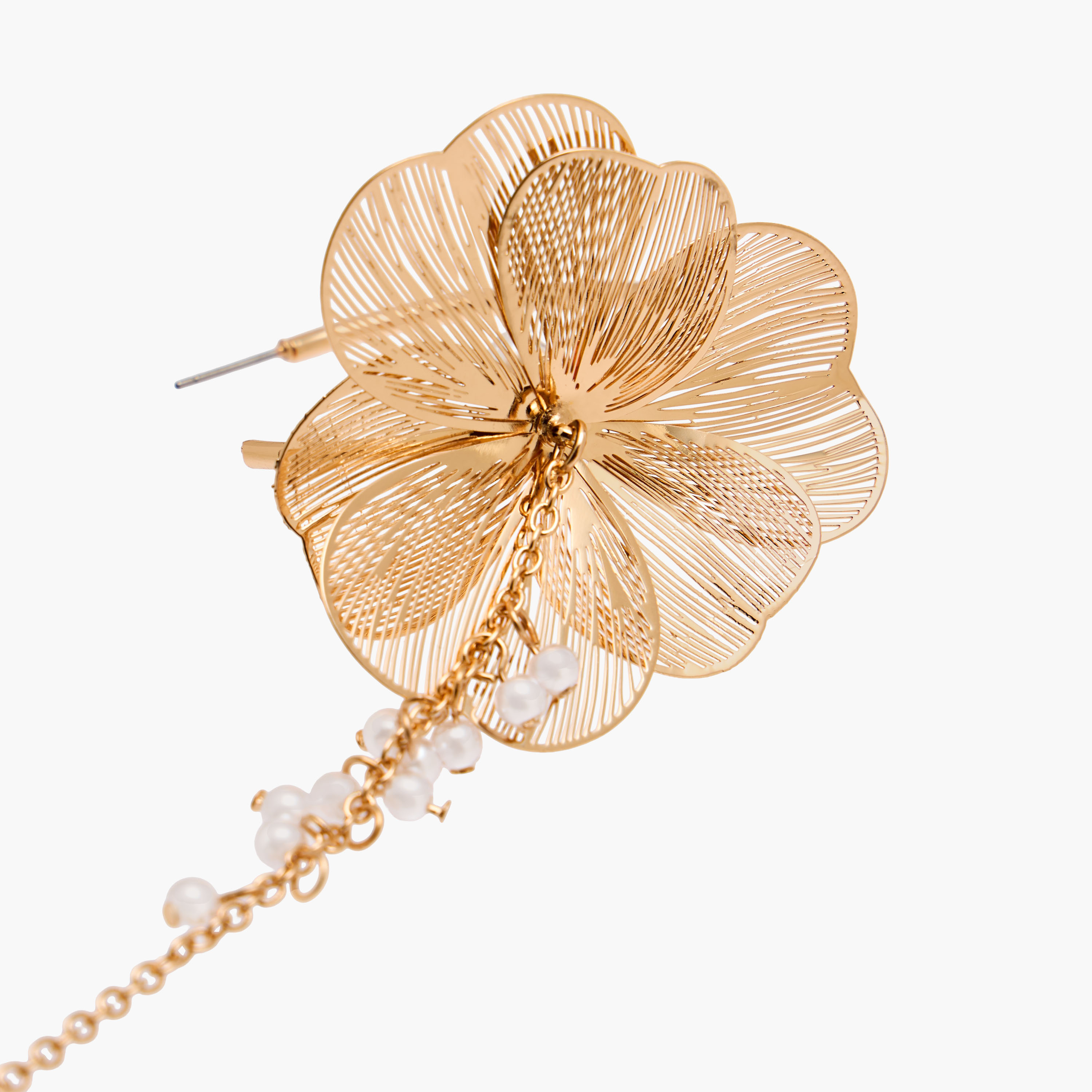 Filigree Floral Hoop Earrings-women-watchesandjewellery-jewellery-earrings-image-4