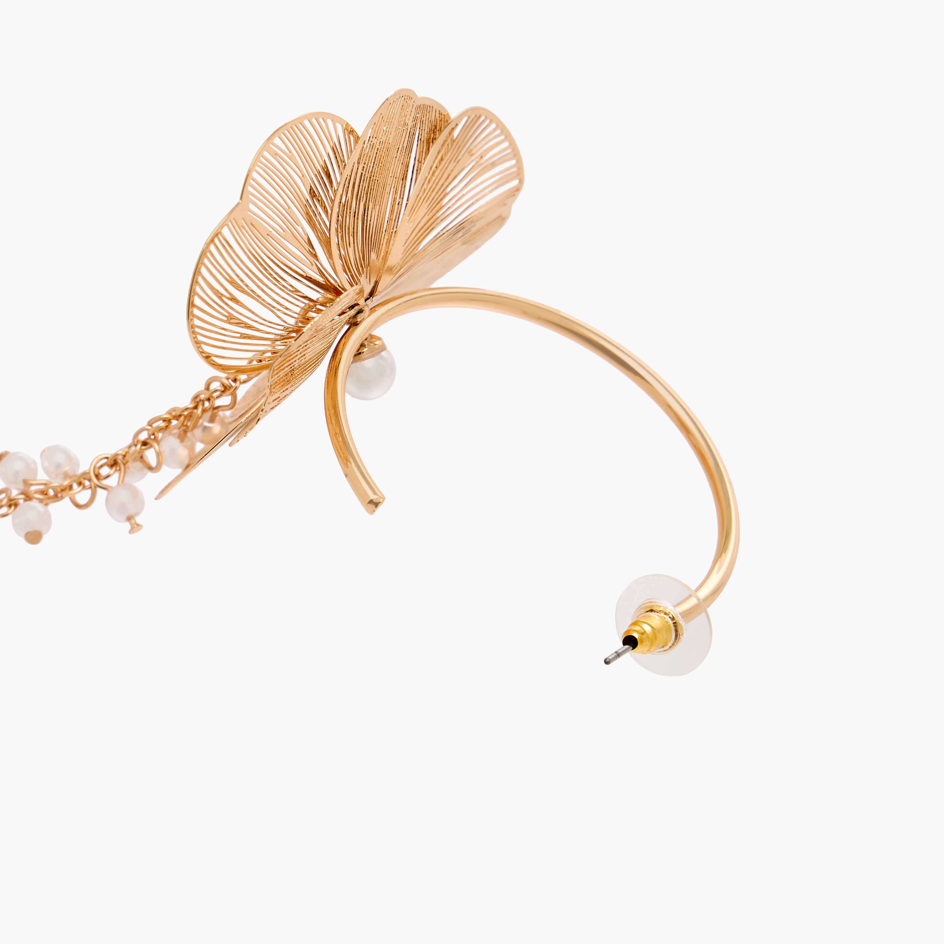 Filigree Floral Hoop Earrings-women-watchesandjewellery-jewellery-earrings-image-5