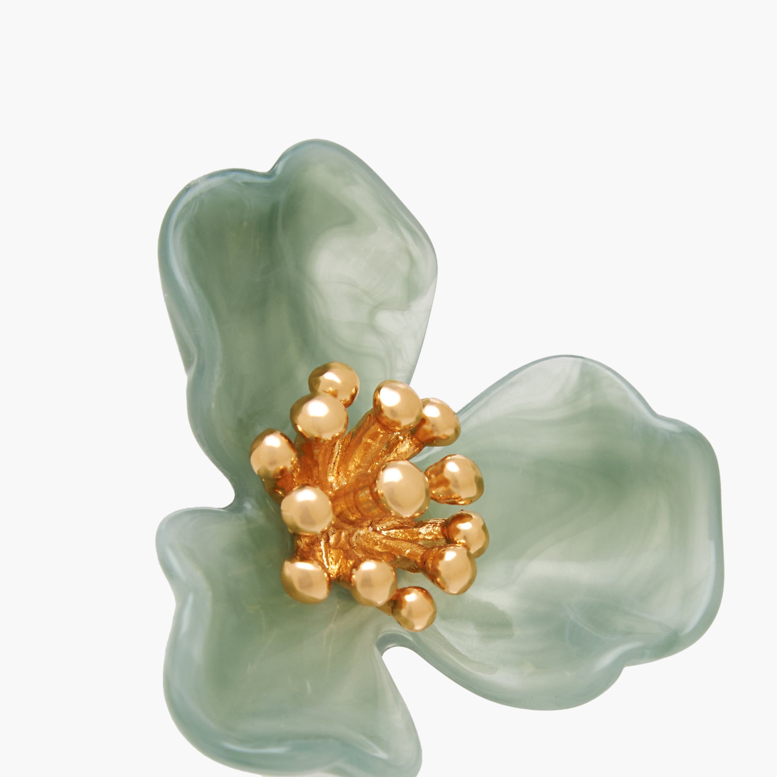 Resin Finish Flower Stud Earring with Pushback Closure-women-watchesandjewellery-jewellery-earrings-image-4