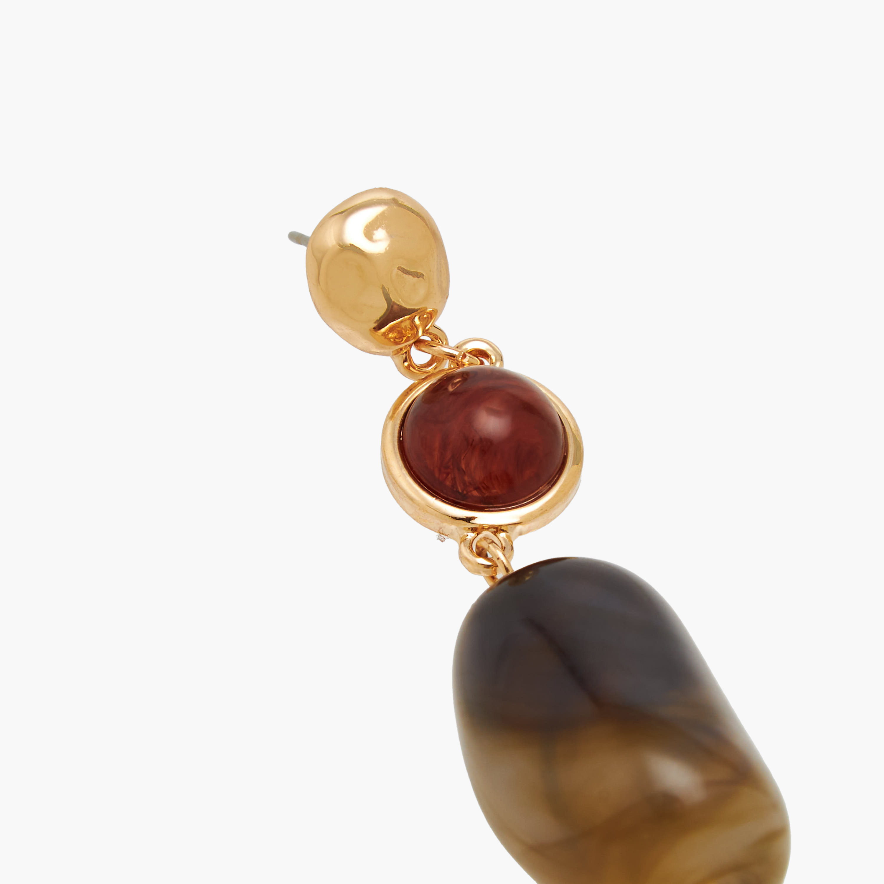 Resin Finish Drop Earrings with Pushback Closure-women-watchesandjewellery-jewellery-earrings-image-4