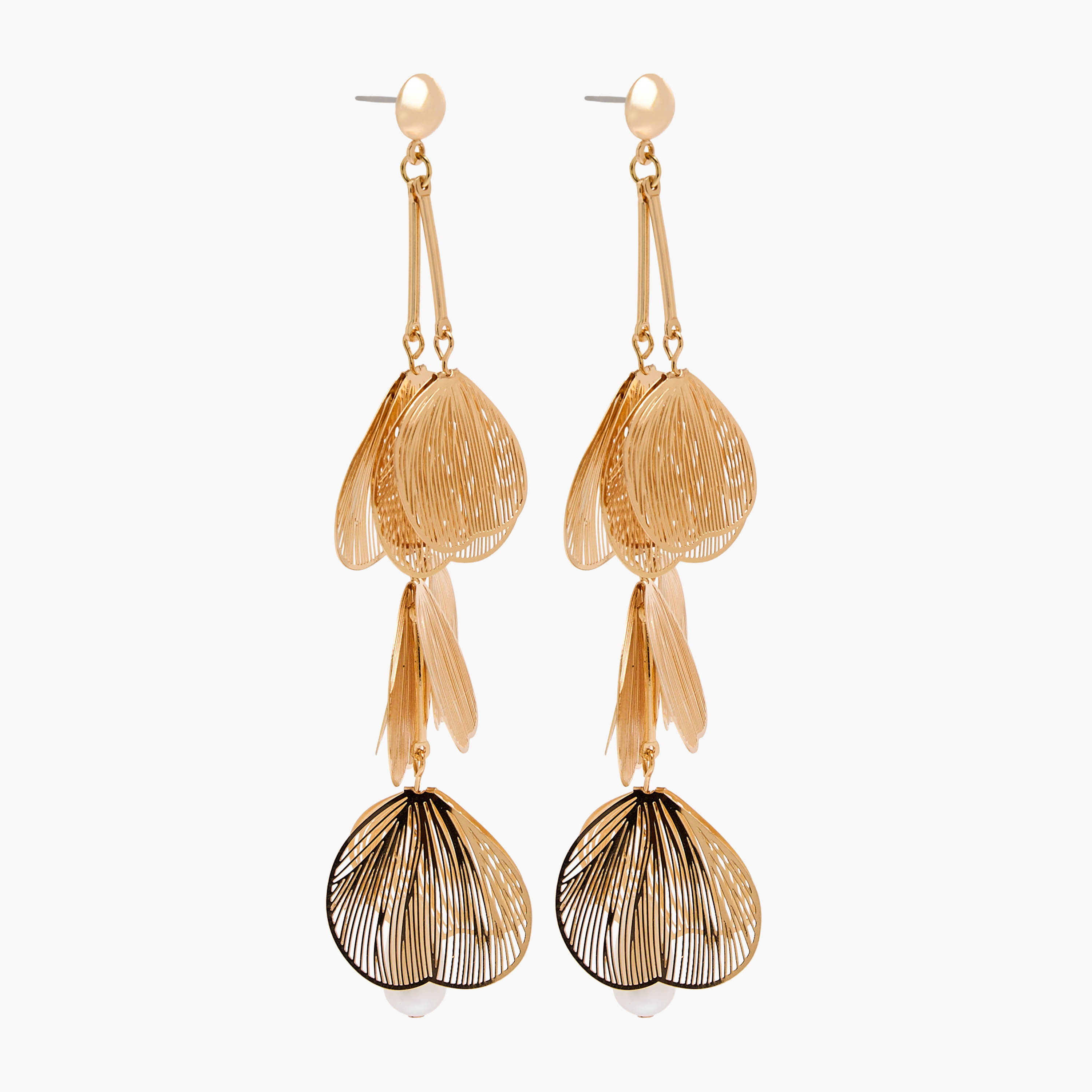 Metallic Drop Earrings with Pushback Closure-women-watchesandjewellery-jewellery-earrings-image-3