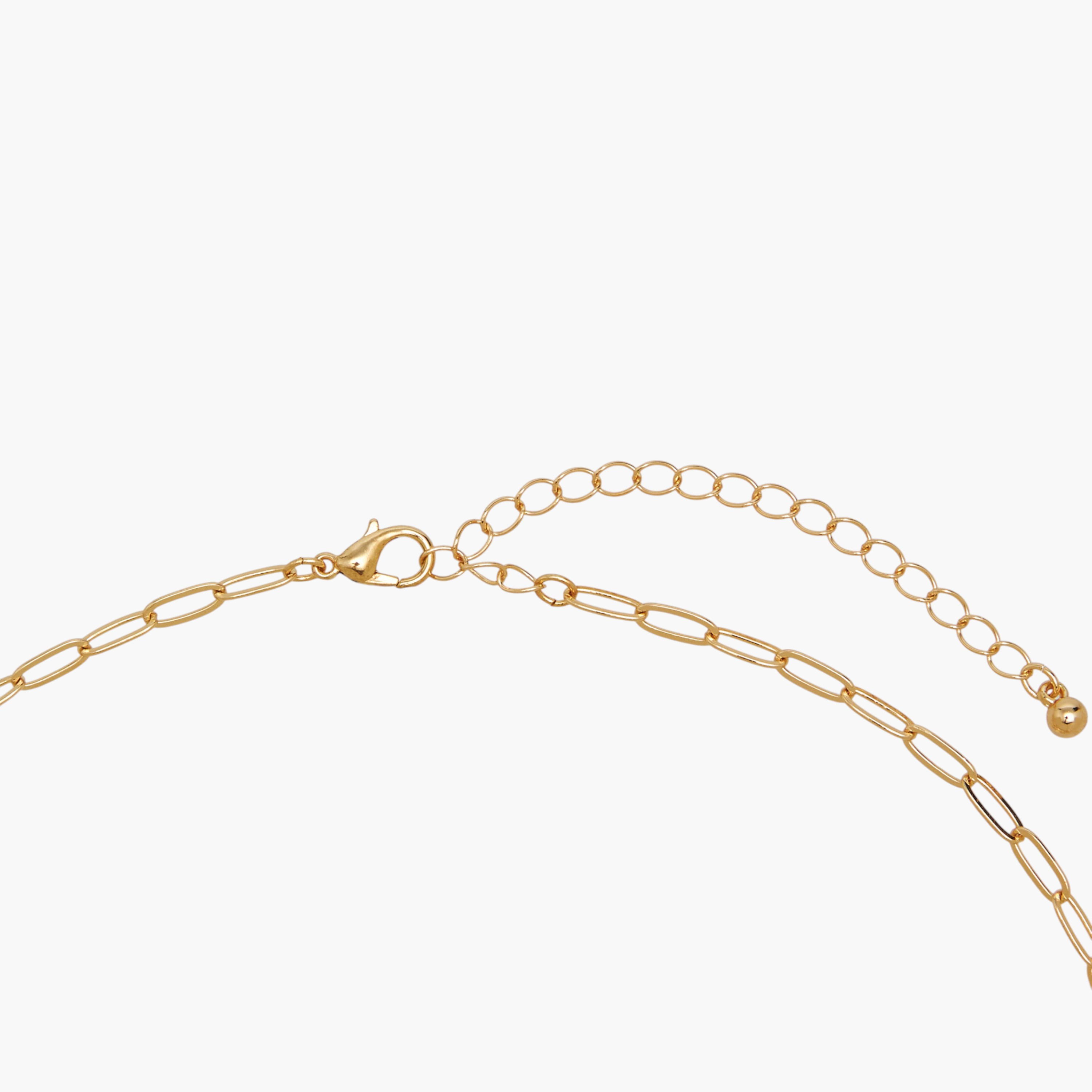 Metallic Choker Necklace with Lobster Clasp Closure-women-watchesandjewellery-jewellery-necklacesandpendants-image-4