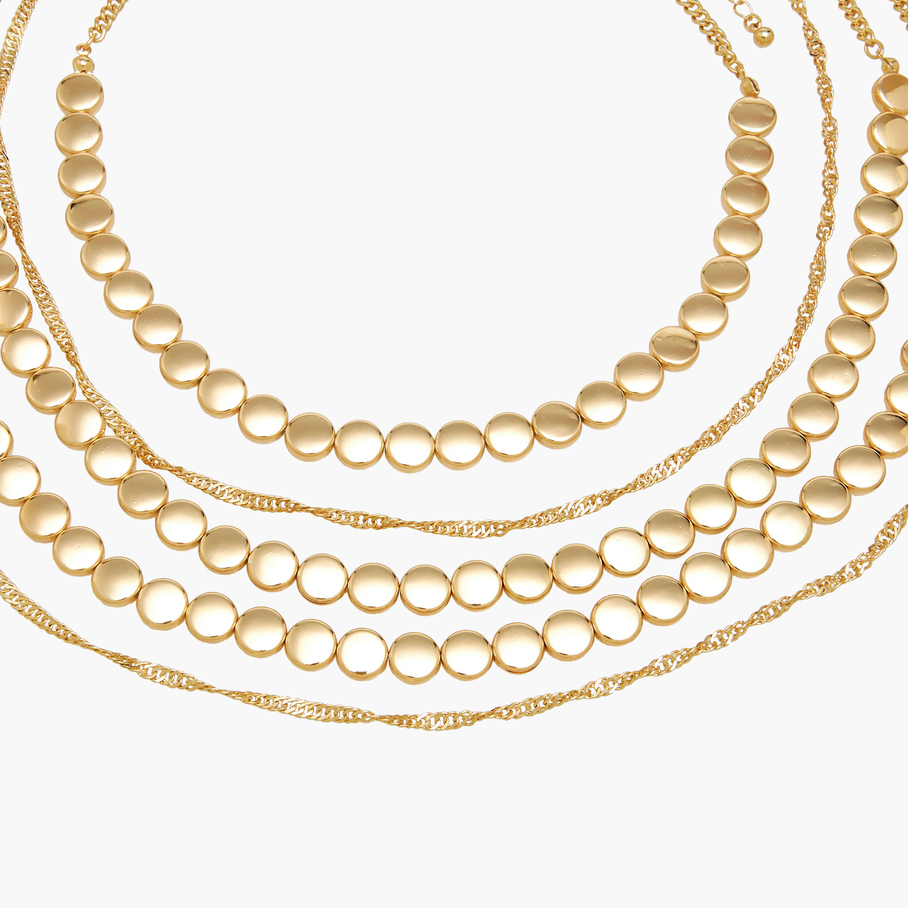 Pack of 5 - Metal Necklace with Lobster Clasp Closure-women-watchesandjewellery-jewellery-necklacesandpendants-image-9