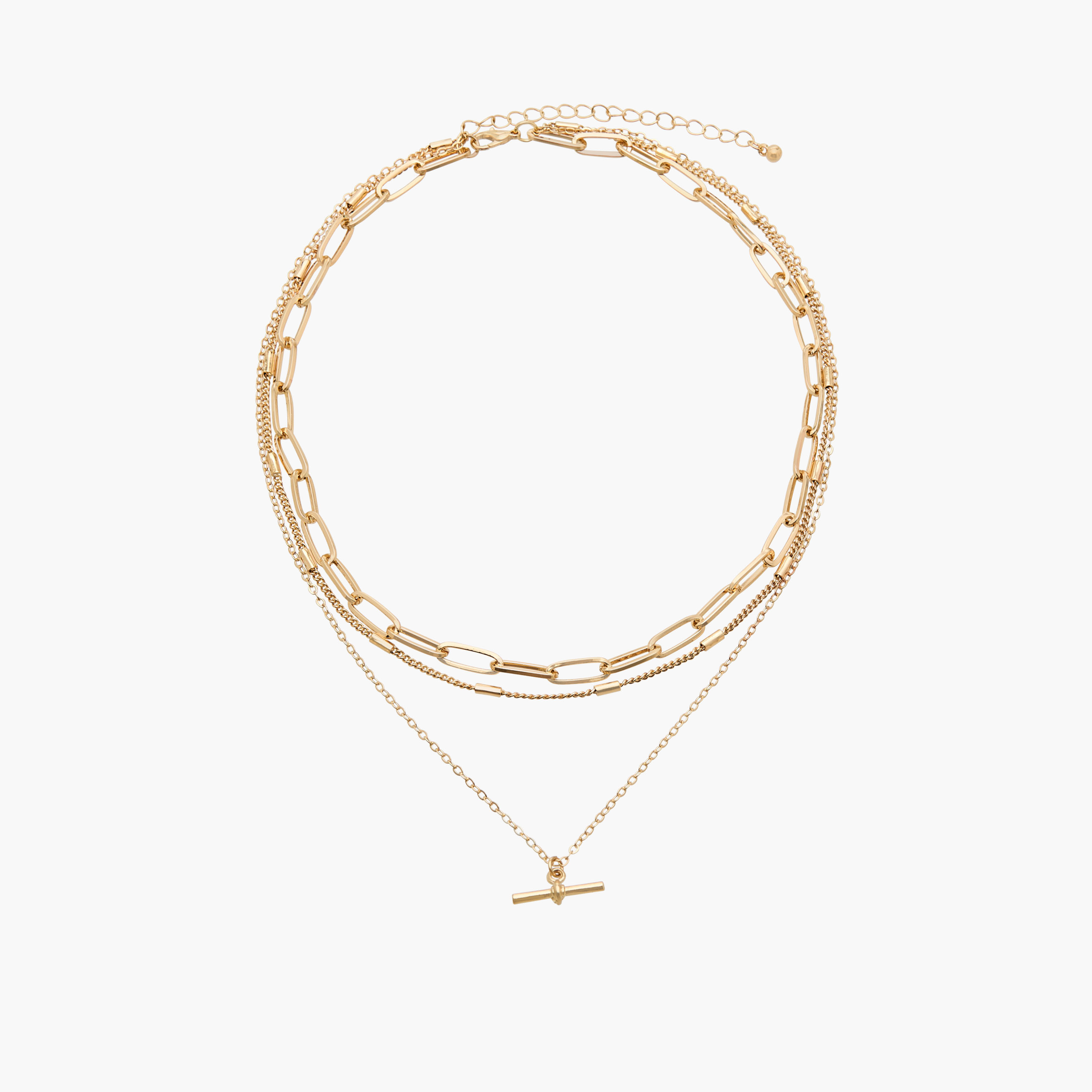 عقد معدن بطبقات ودلاية-women-watchesandjewellery-jewellery-necklacesandpendants-image-1