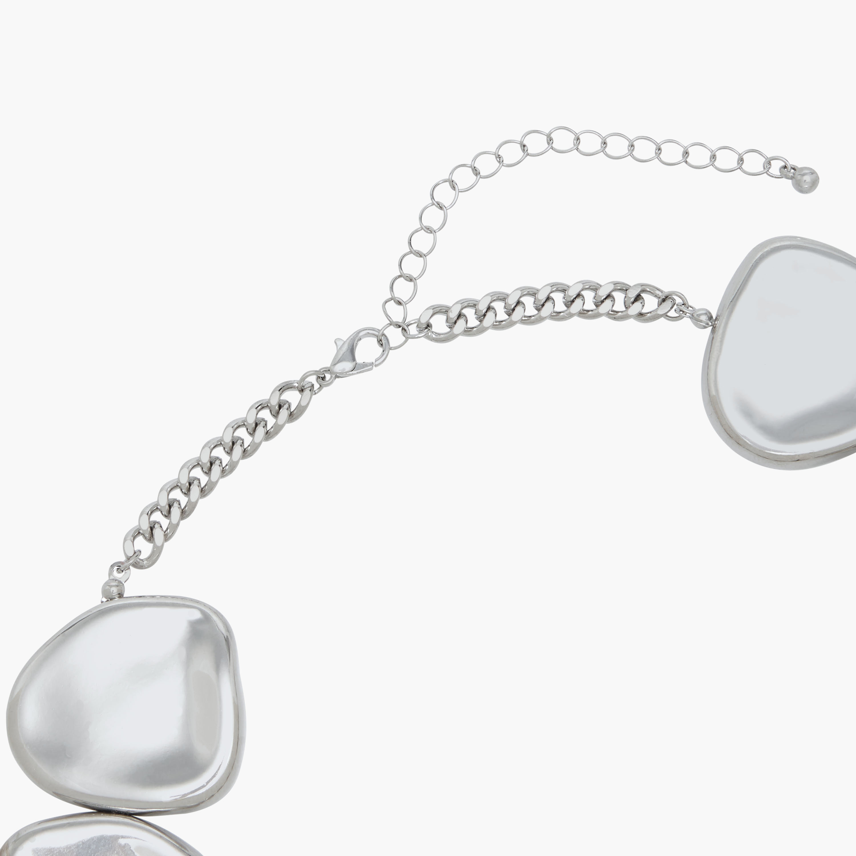 Silver Finish Necklace with Orb Design-women-watchesandjewellery-jewellery-necklacesandpendants-image-4