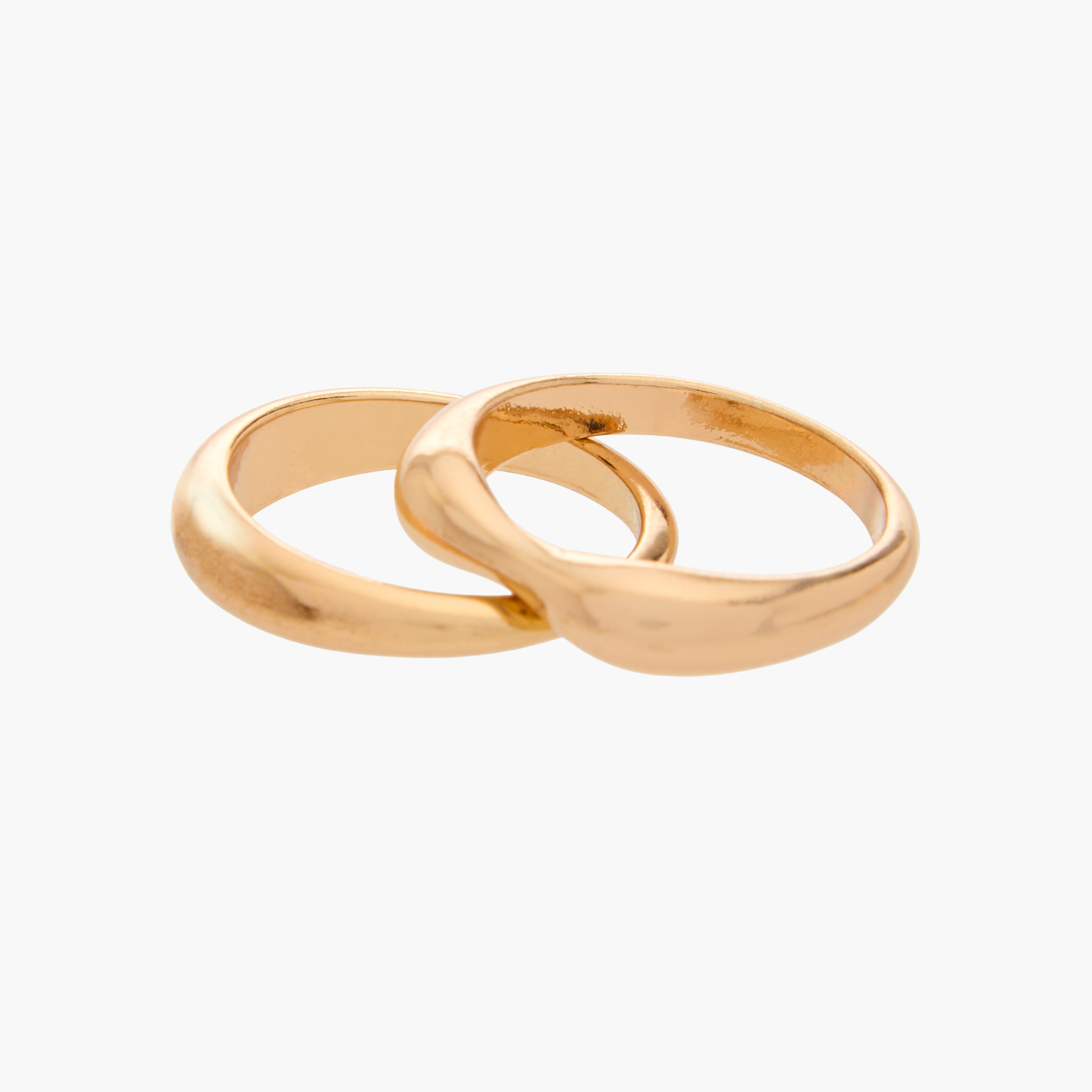 Set of 4 - Gold Tone Ring with Chunky Design-women-watchesandjewellery-jewellery-rings-image-4