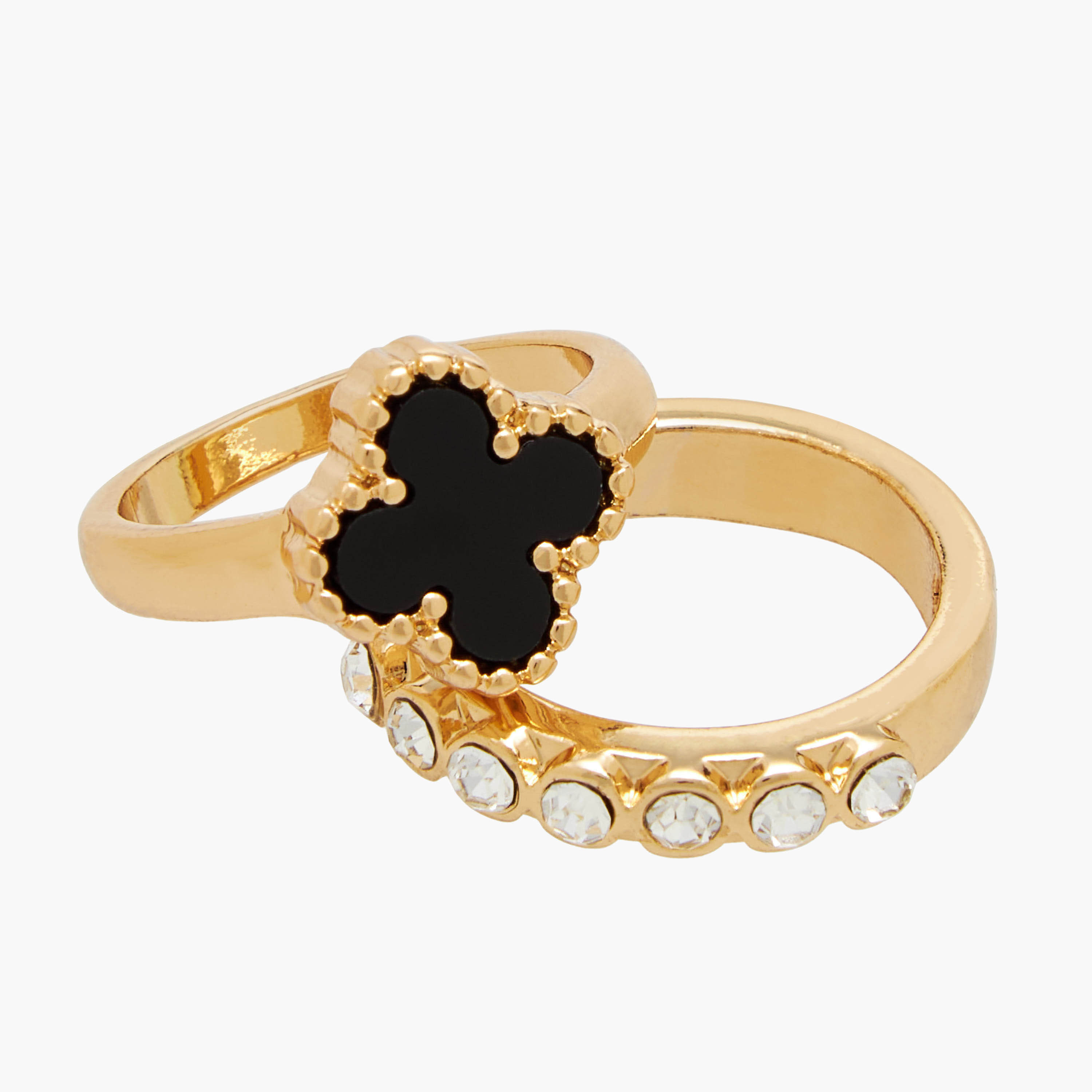Pack of 6 - Embellished Metallic Ring-women-watchesandjewellery-jewellery-rings-image-4