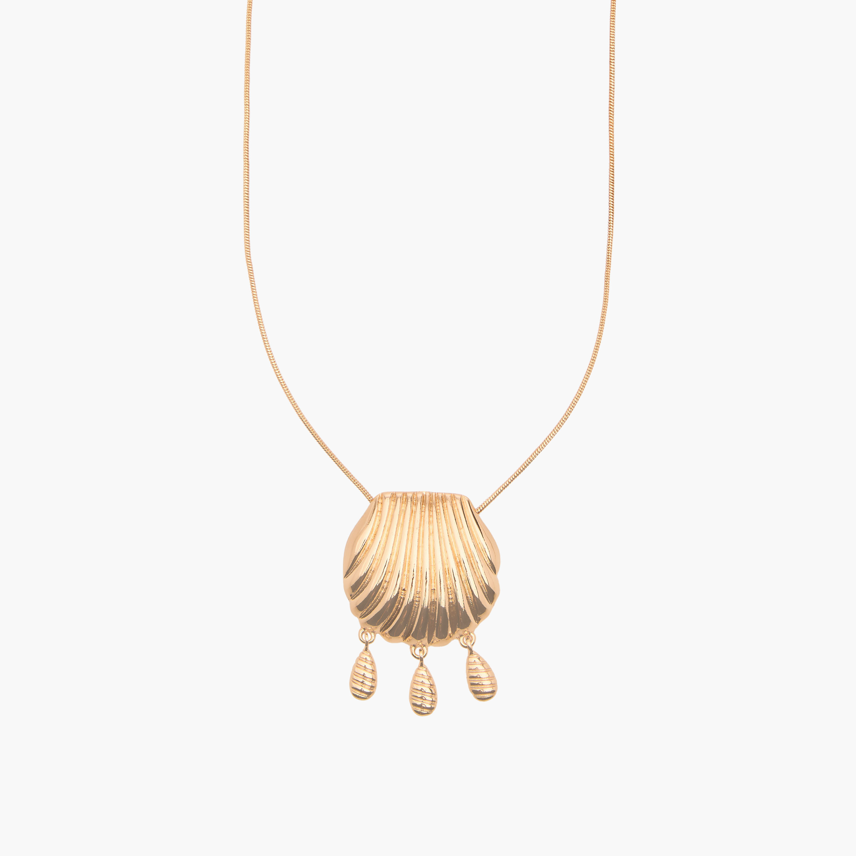 عقد ميتالك بدلايّة بشكل قطرة صدفة-women-watchesandjewellery-jewellery-necklacesandpendants-image-1