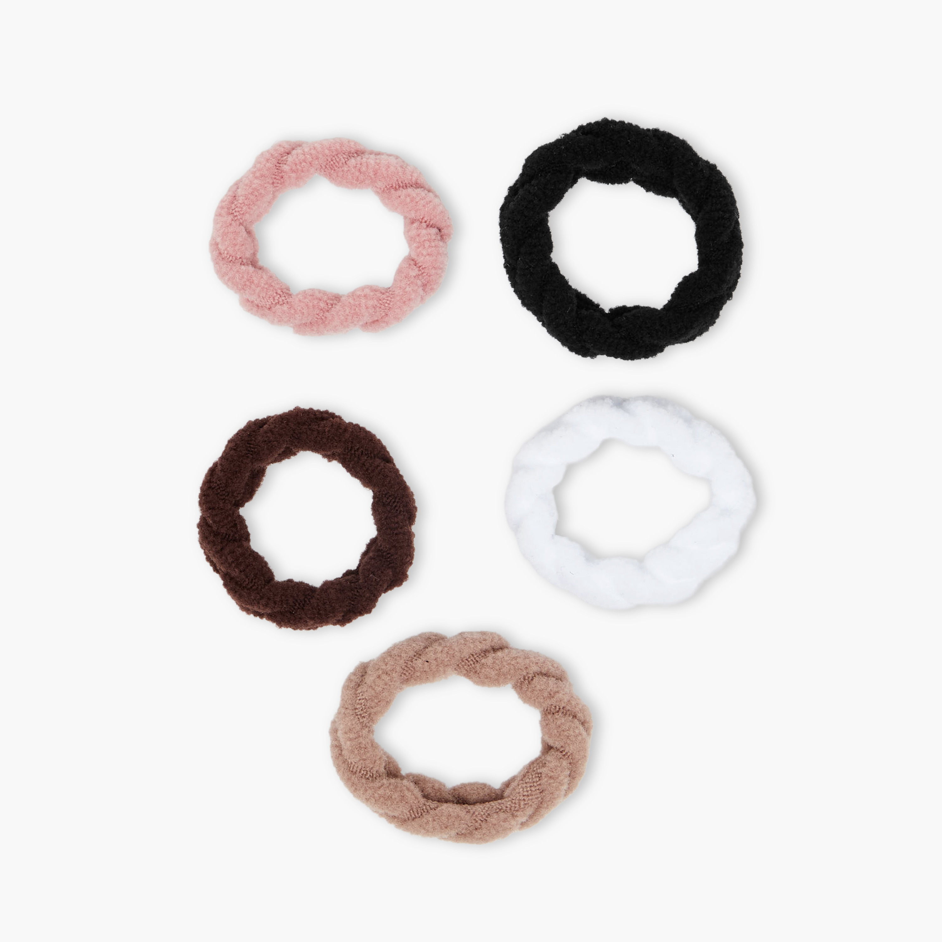 Pack of 10 Elastane Hair Scrunchie-women-hairaccessories-scrunchies-image-4